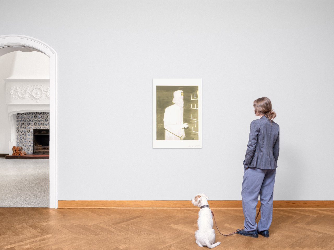This picture shows the following artwork: Luc Tuymans. ”The Worshipper”. 2005.