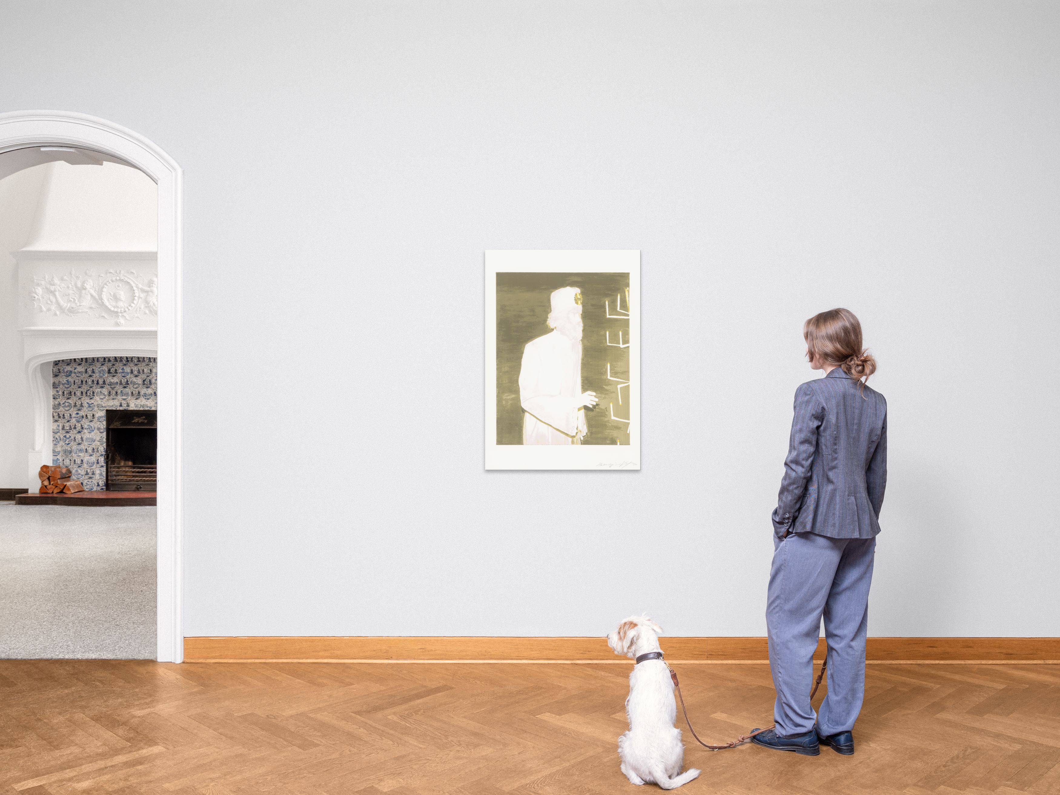 This picture shows the following artwork: Luc Tuymans. ”The Worshipper”. 2005.