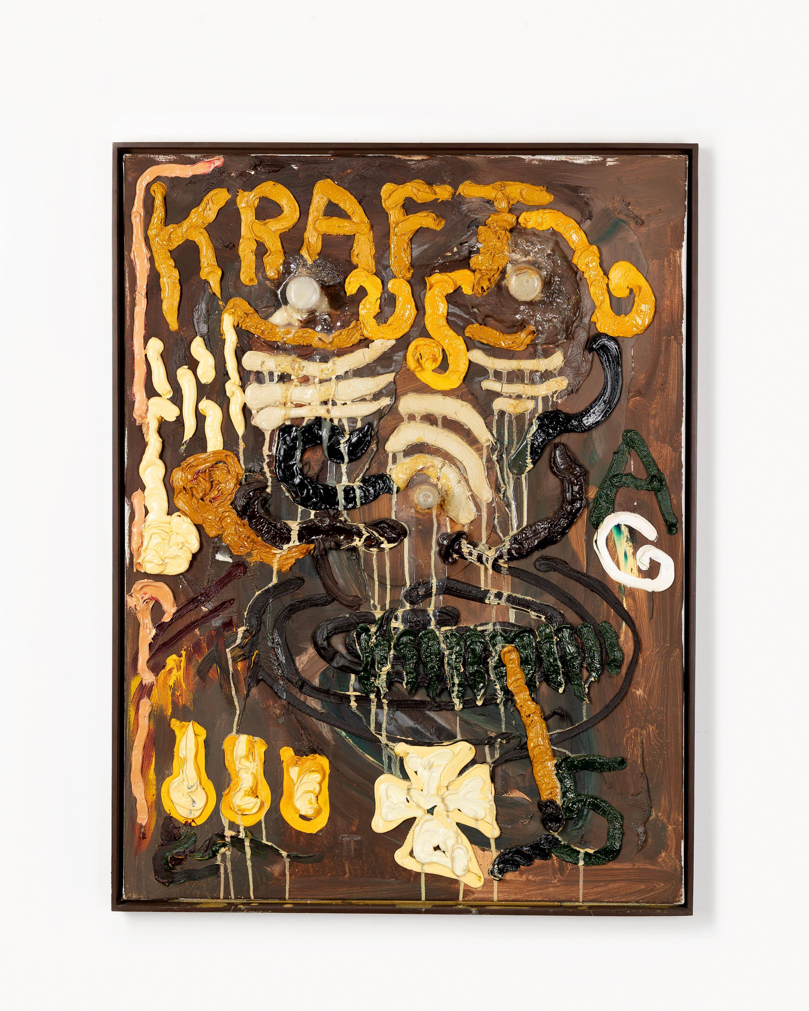 This picture shows the following artwork: Jonathan Meese. ”General Sautanz de Rauchende Colts III”. 2007.