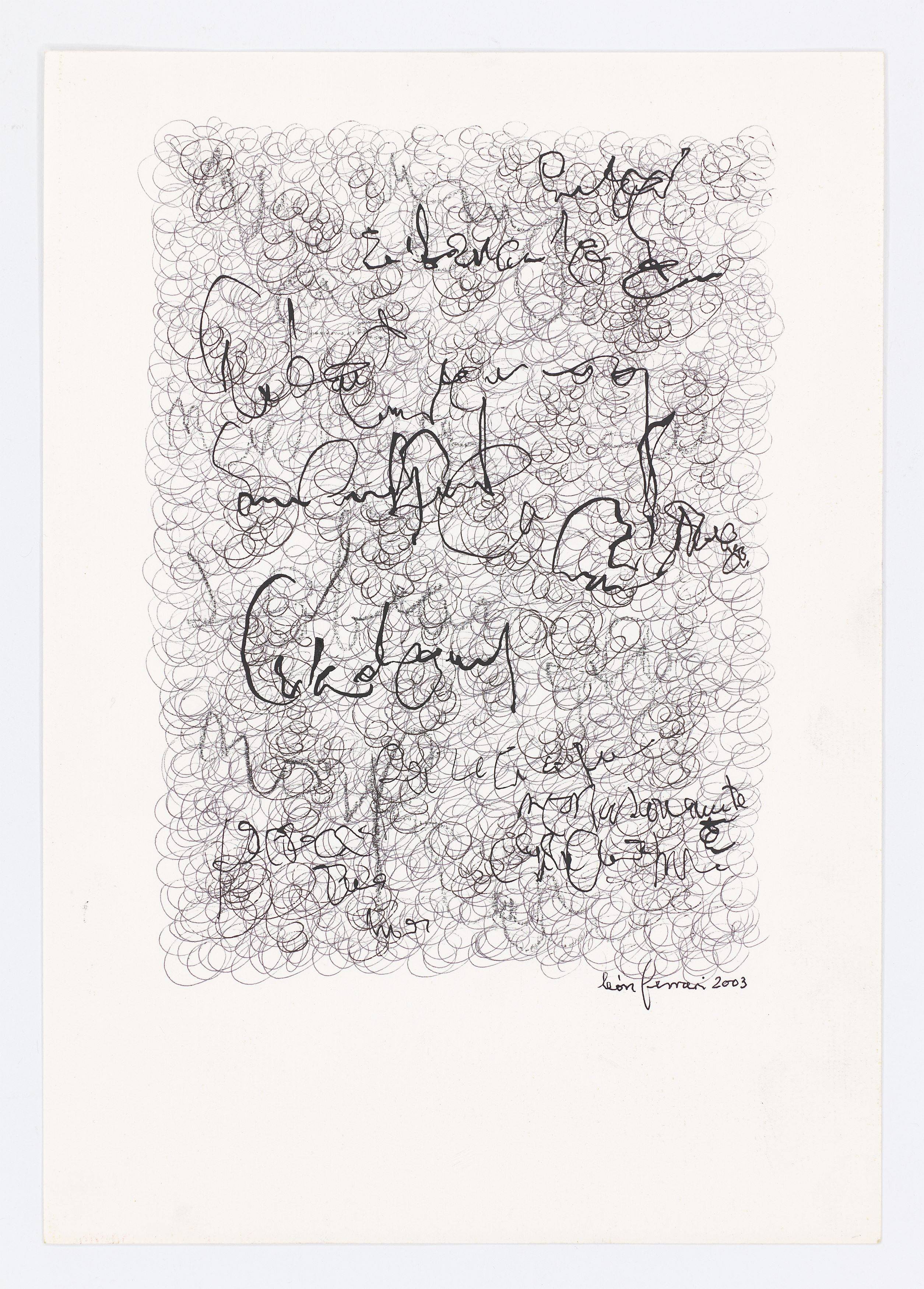 Auf diesem Bild ist das folgende Kunstwerk zu sehen: León Ferrari. Ohne Titel. 2003.