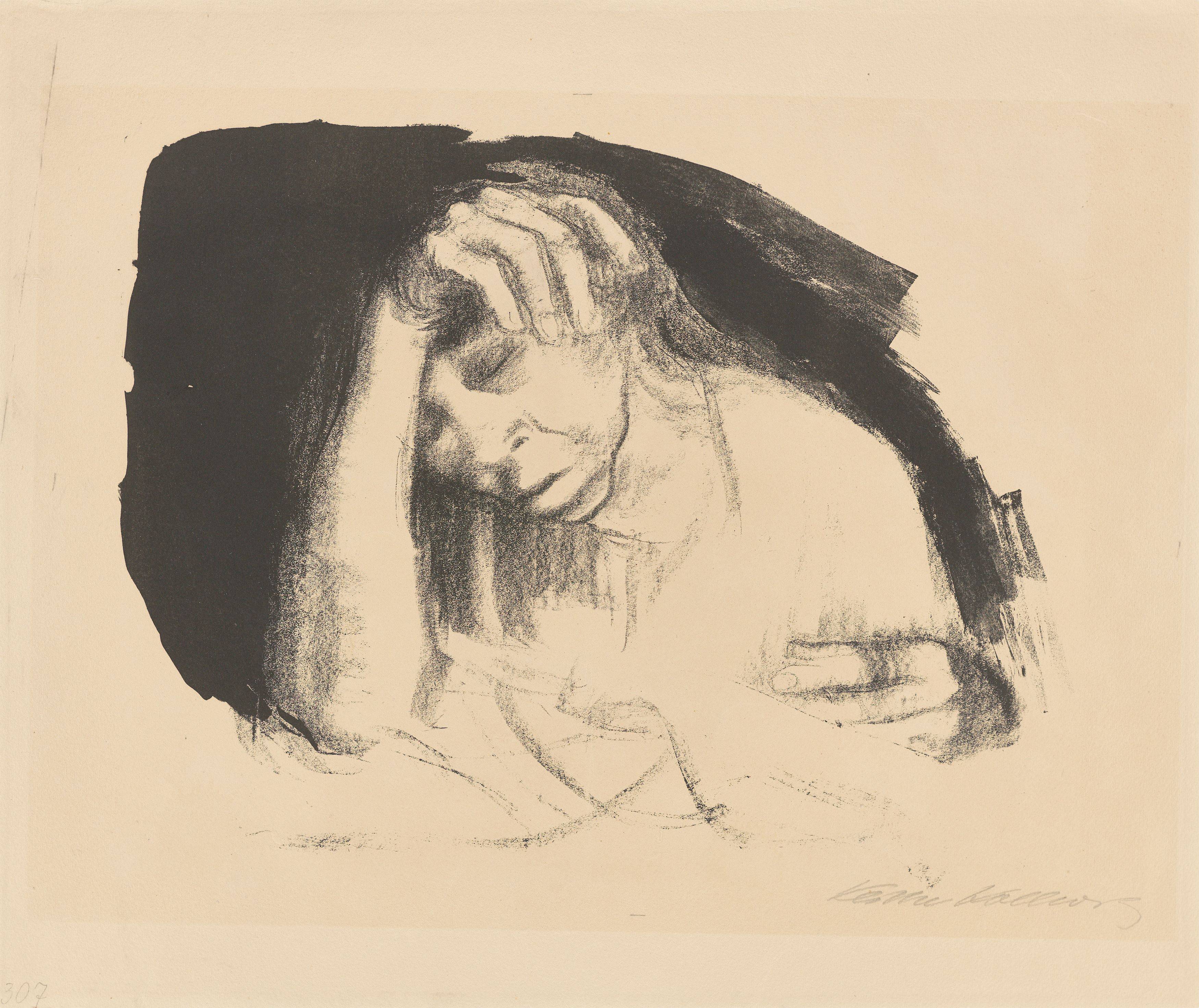 This picture shows the following artwork: Käthe Kollwitz. ”Heimarbeit”. Before April 1925/after 1926.