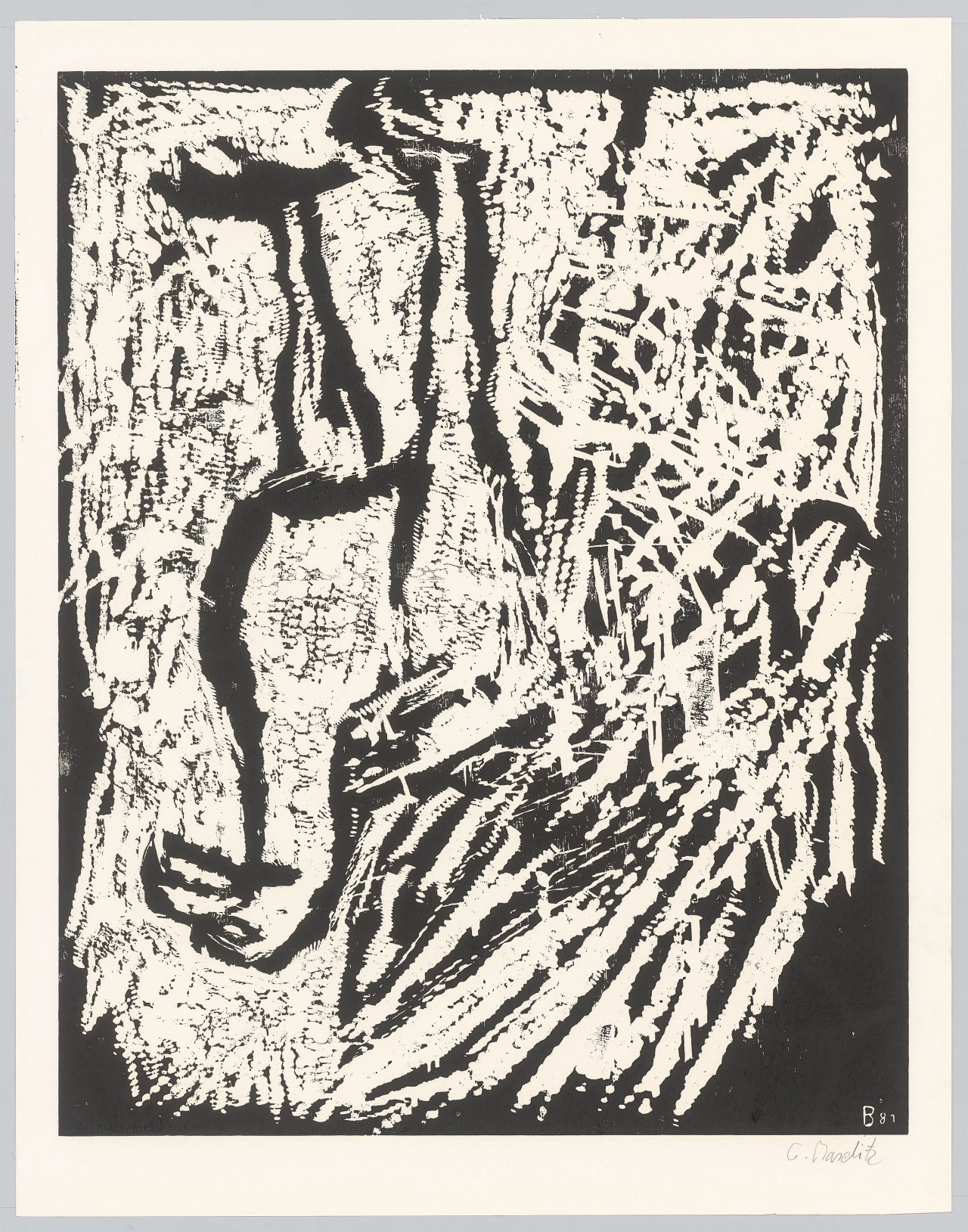 This picture shows the following artwork: Georg Baselitz. ”Adler”. 1981.