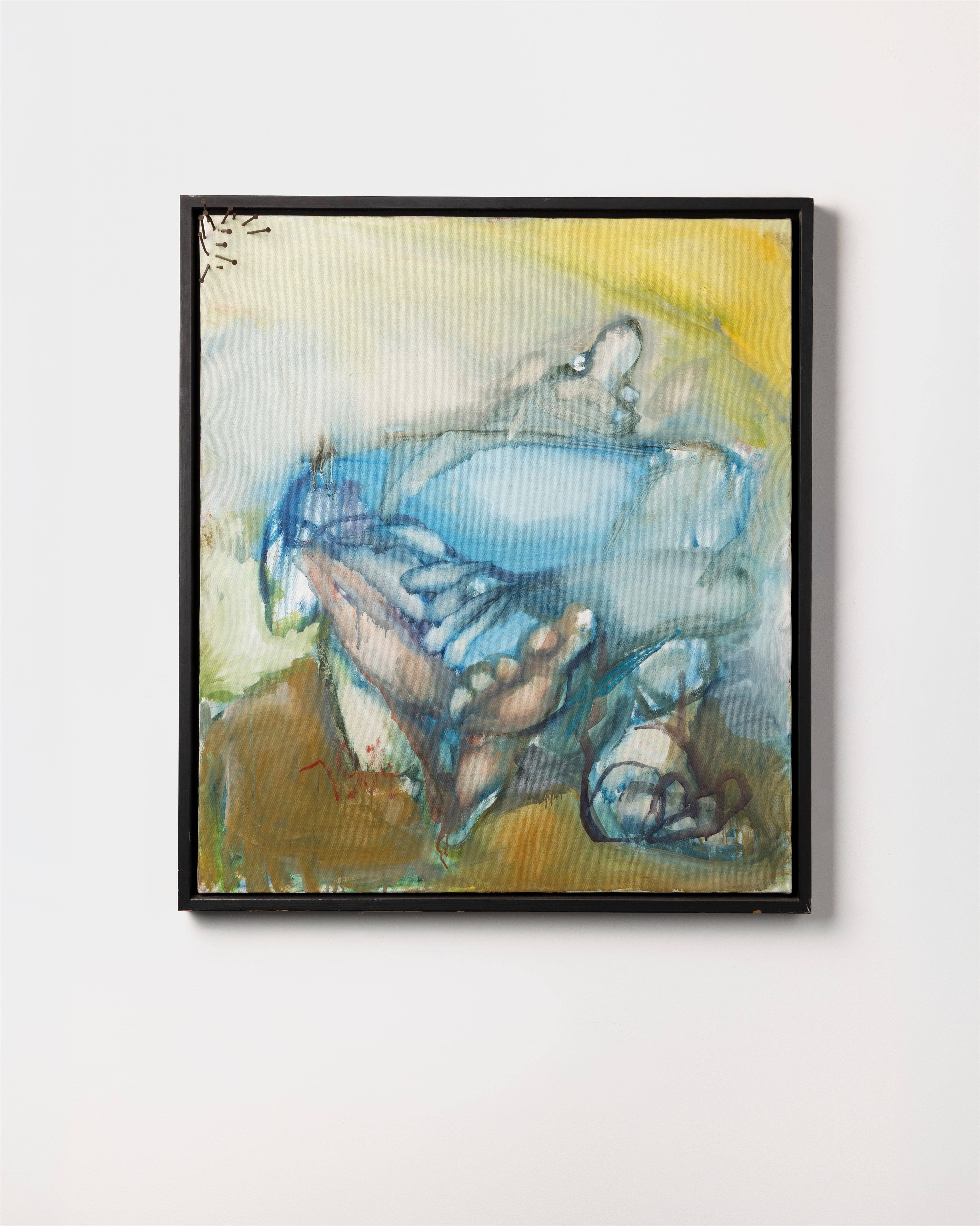 This picture shows the following artwork: Siegfried Anzinger. ”La Puntura Dello Scorpione”. 1984.