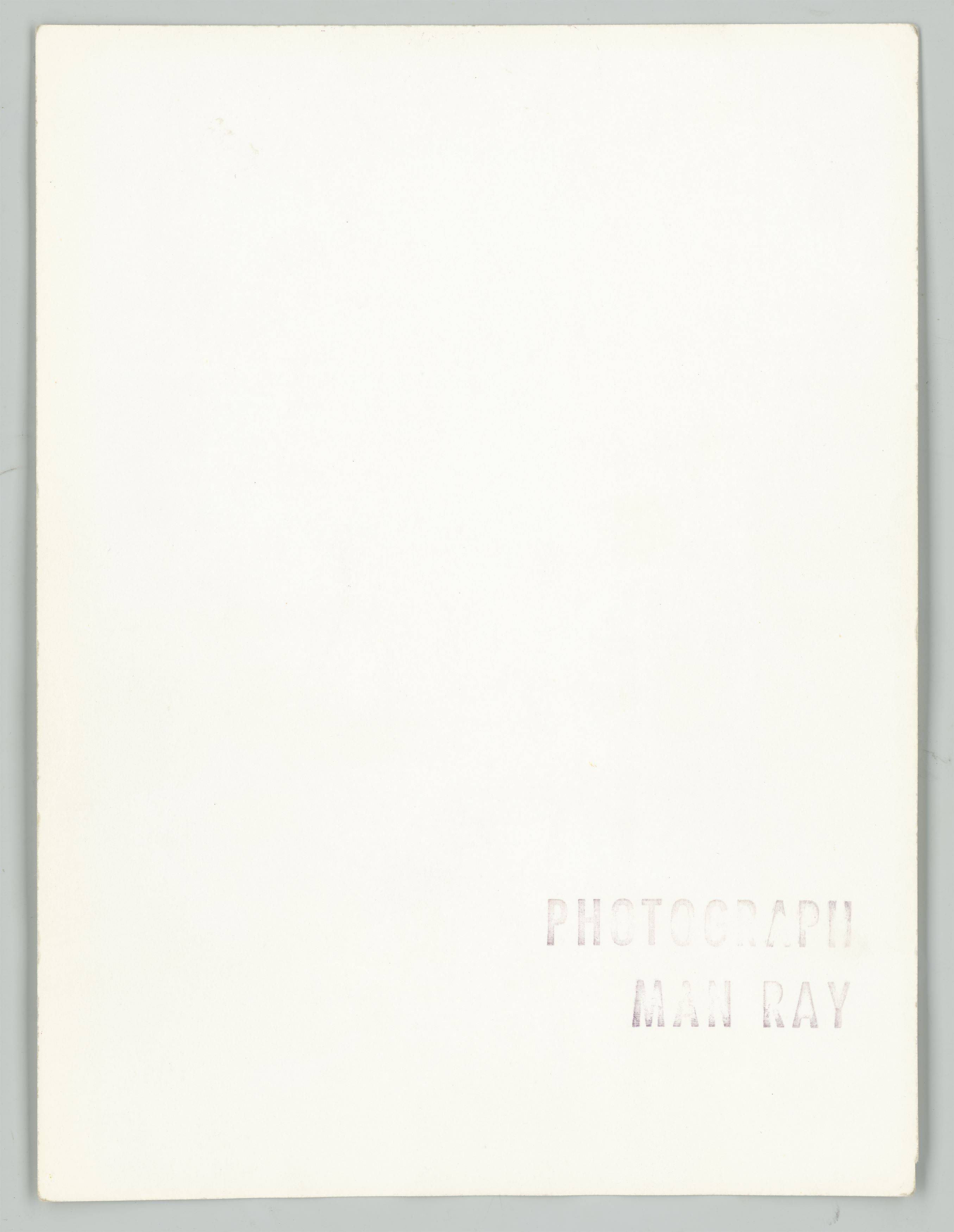 This picture shows the following artwork:  Man Ray. Man Ray in his home in Hollywood. 1948.