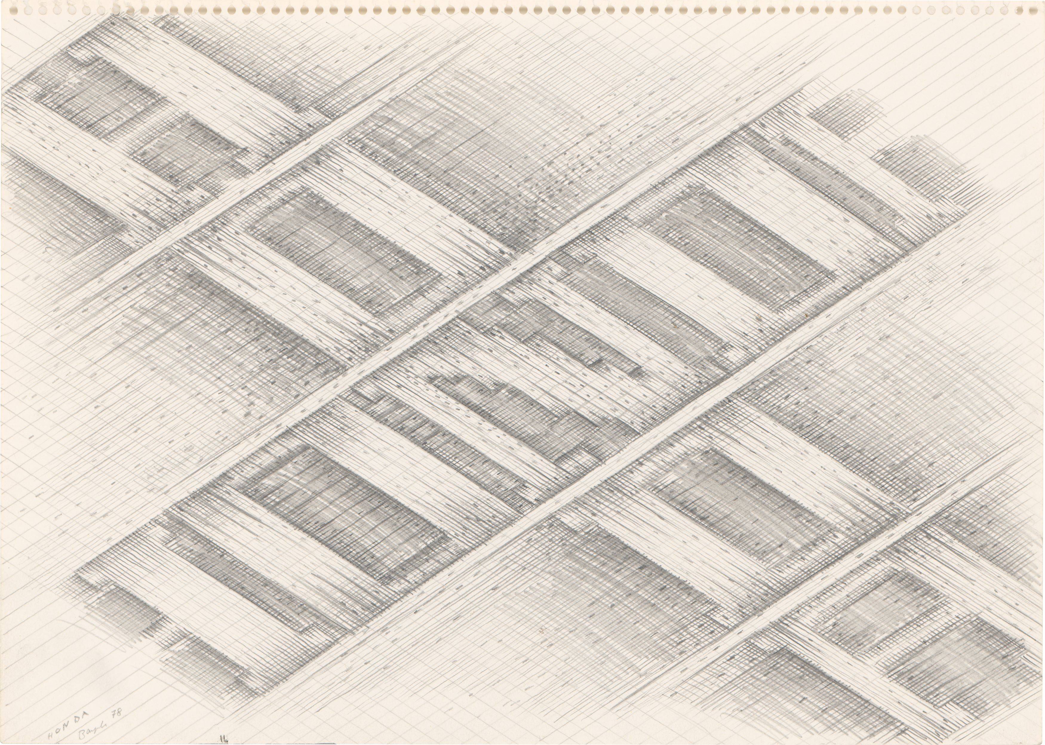 This picture shows the following artwork: Thomas Bayrle. ”HONDA”. 1978.