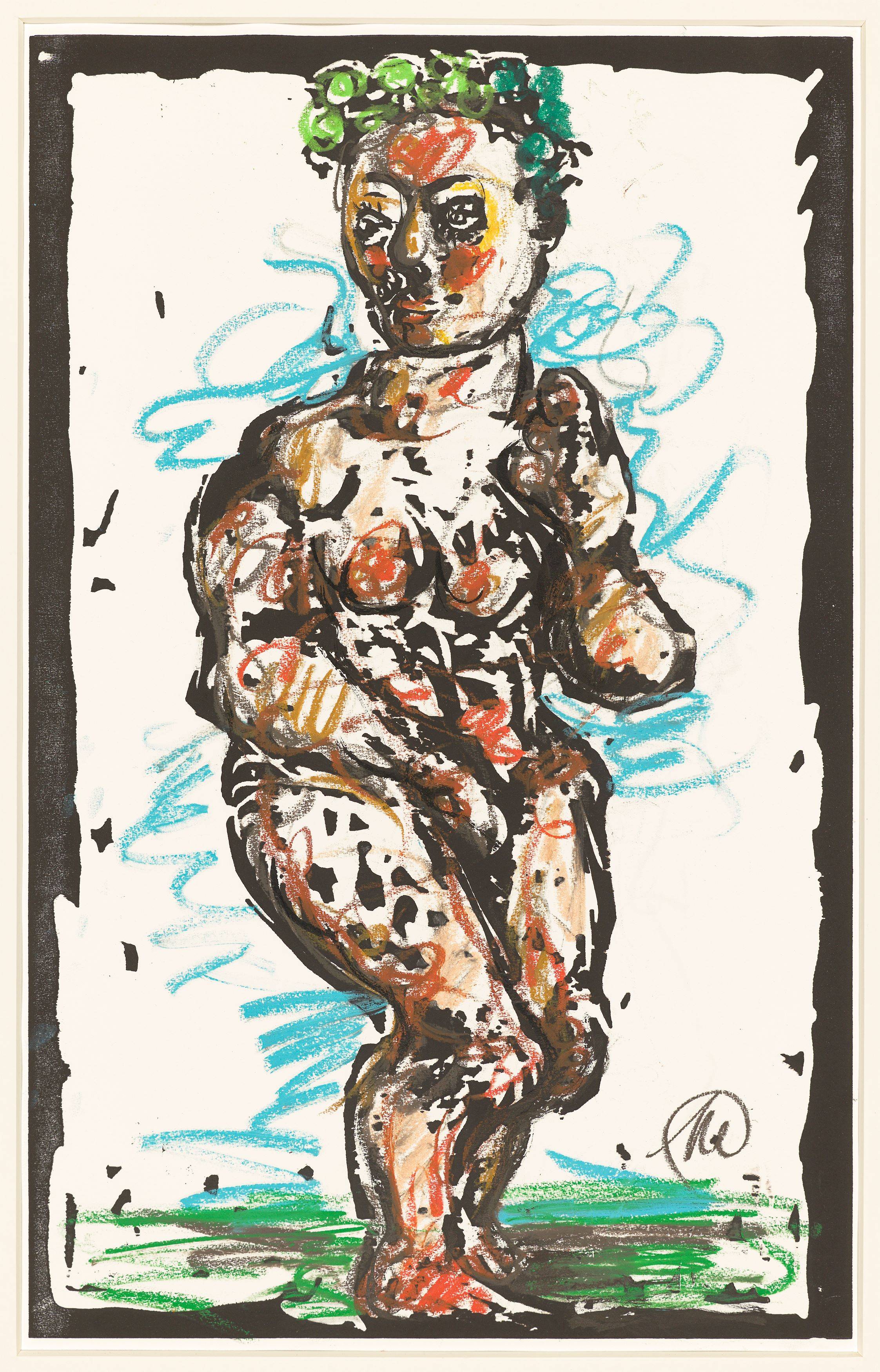 Auf diesem Bild ist das folgende Kunstwerk zu sehen: Markus Lüpertz. „Aphrodite“. Um 2000.