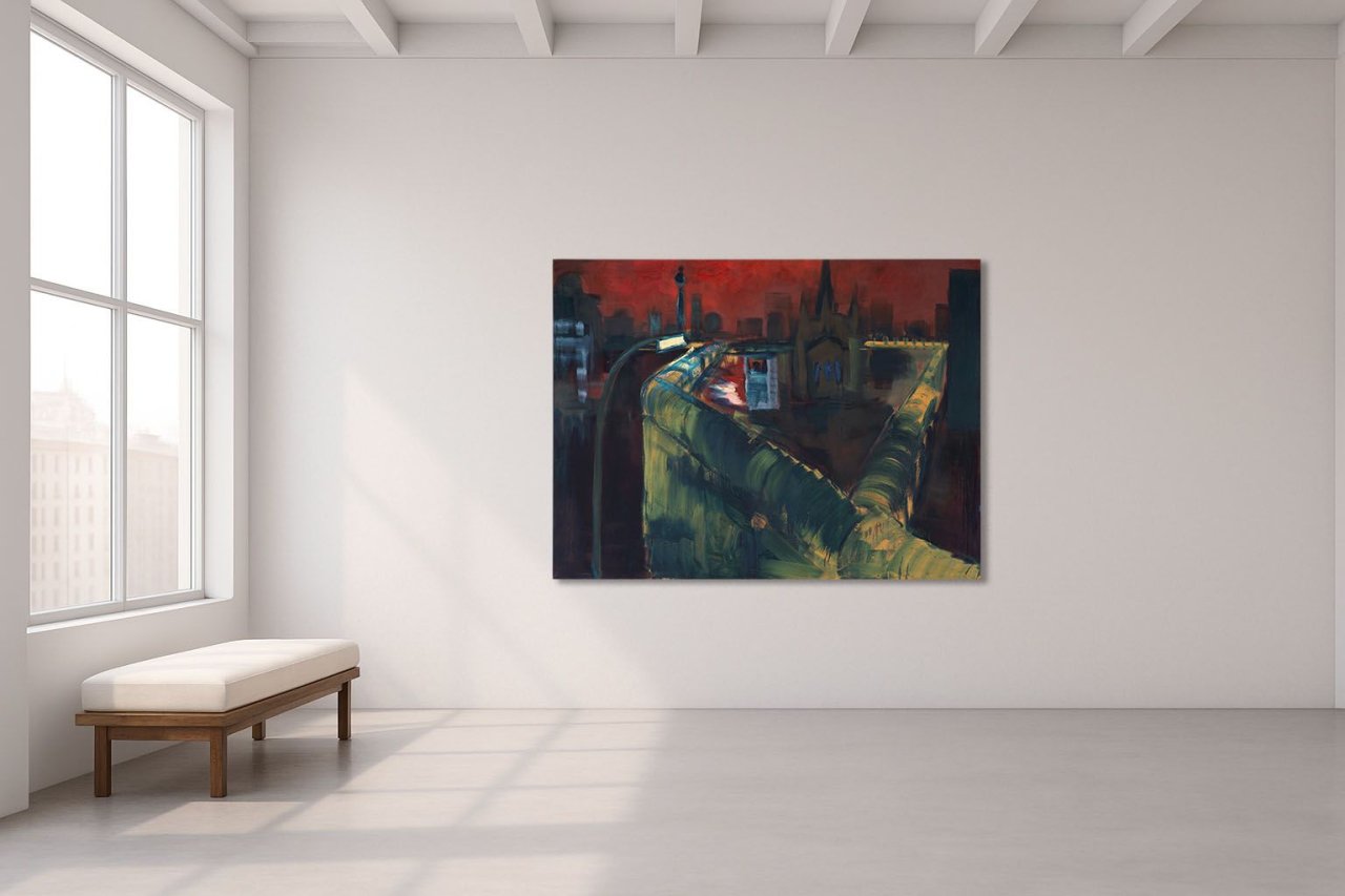 This picture shows the following artwork: Rainer Fetting. ”Mauer am Südstern”. 1989.