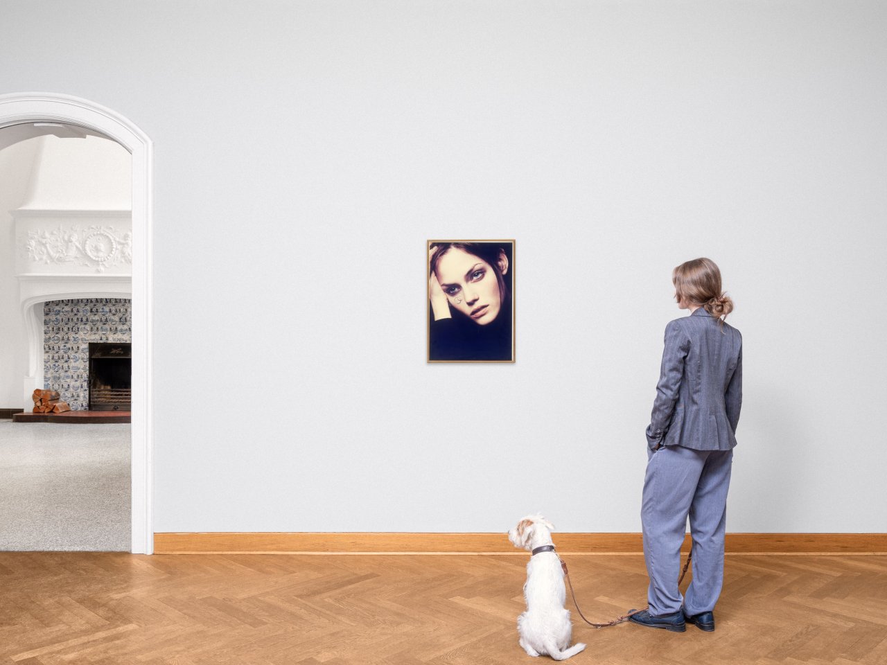 This picture shows the following artwork: Daniele Buetti. ”Chanel”, from the series ”Looking for Love”. 1996-2002.