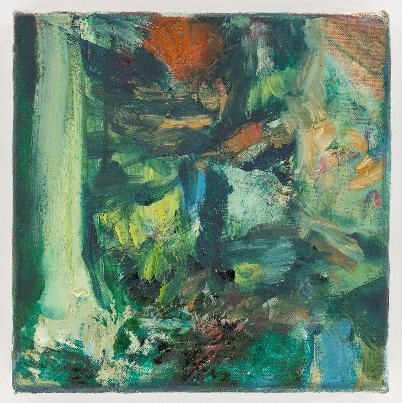 This picture shows the following artwork: Sarah Cunningham. ”Woodland Window”. 2021.