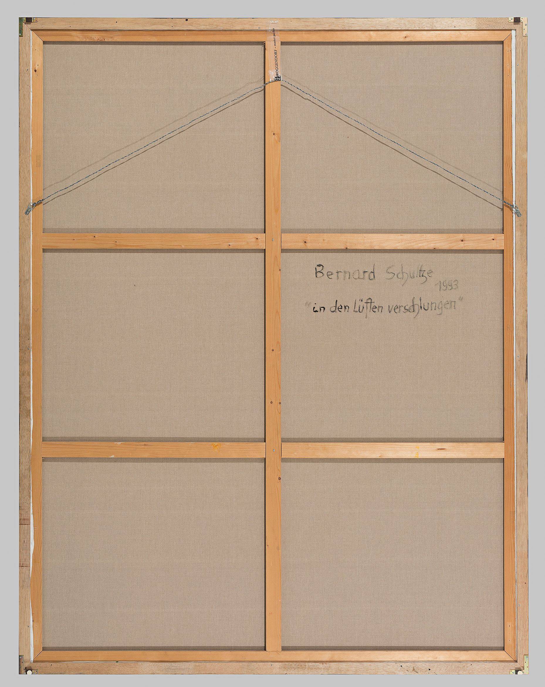 Auf diesem Bild ist das folgende Kunstwerk zu sehen: Bernard Schultze. „in den Lüften verschlungen“. 1993.