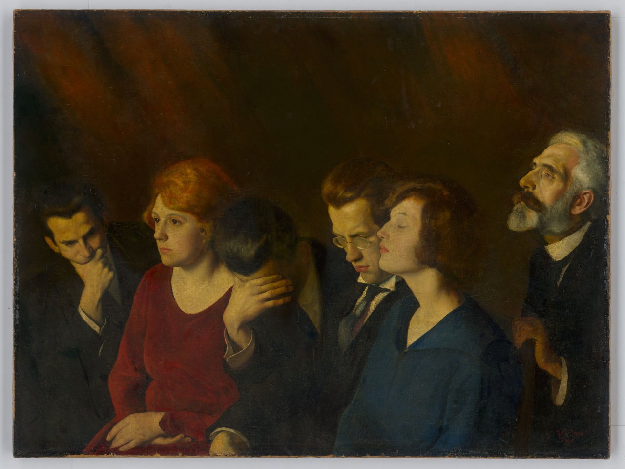 Auf diesem Bild ist das folgende Kunstwerk zu sehen: Imre Goth. Das Konzert (Berlin). 1920.