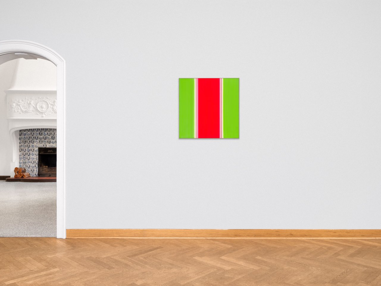 This picture shows the following artwork: Günter Fruhtrunk. ”ORIENTIERUNG I”. 1971.