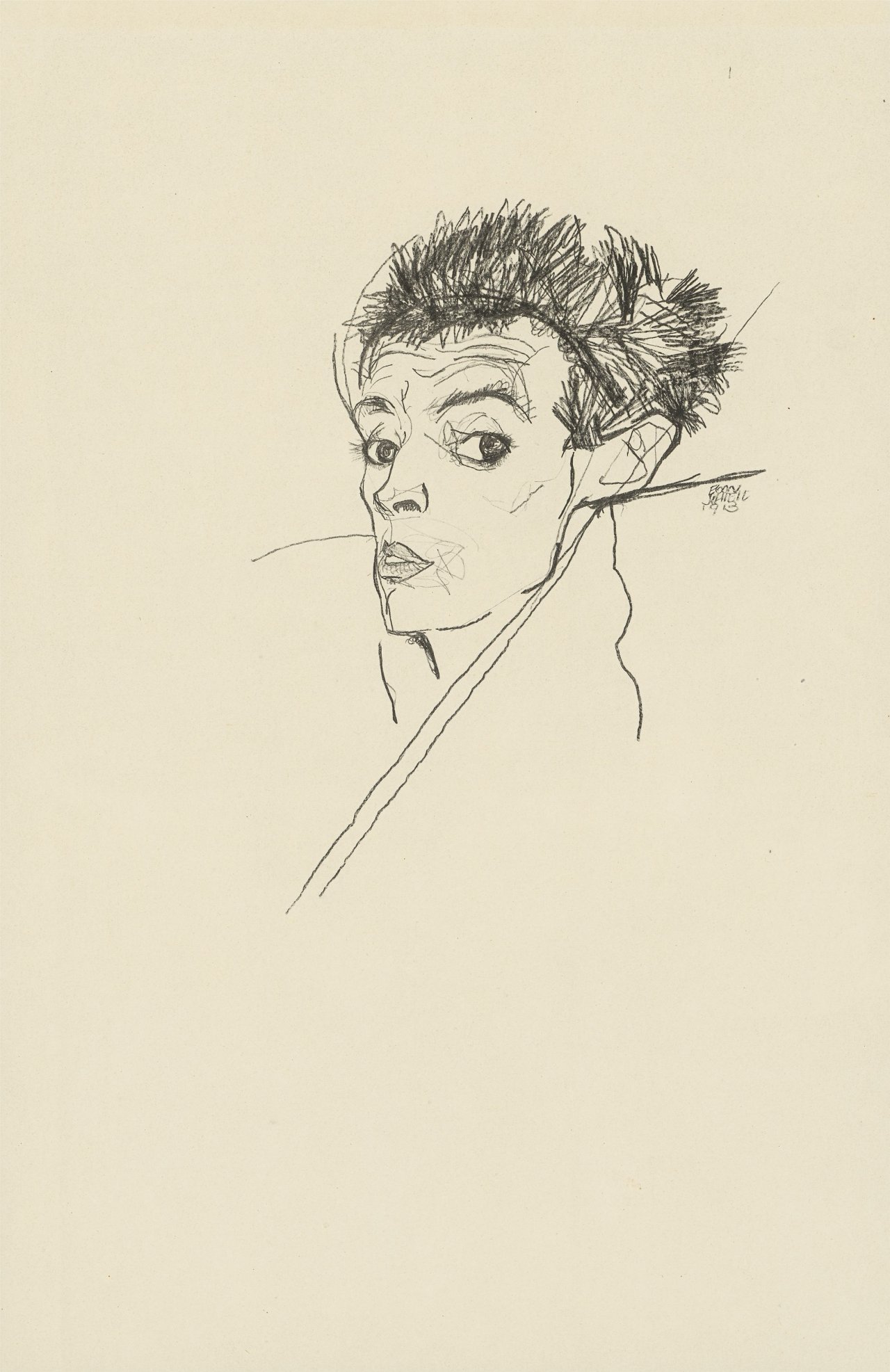 Auf diesem Bild ist das folgende Kunstwerk zu sehen: Egon Schiele. Handzeichnungen. 1910-18/20.