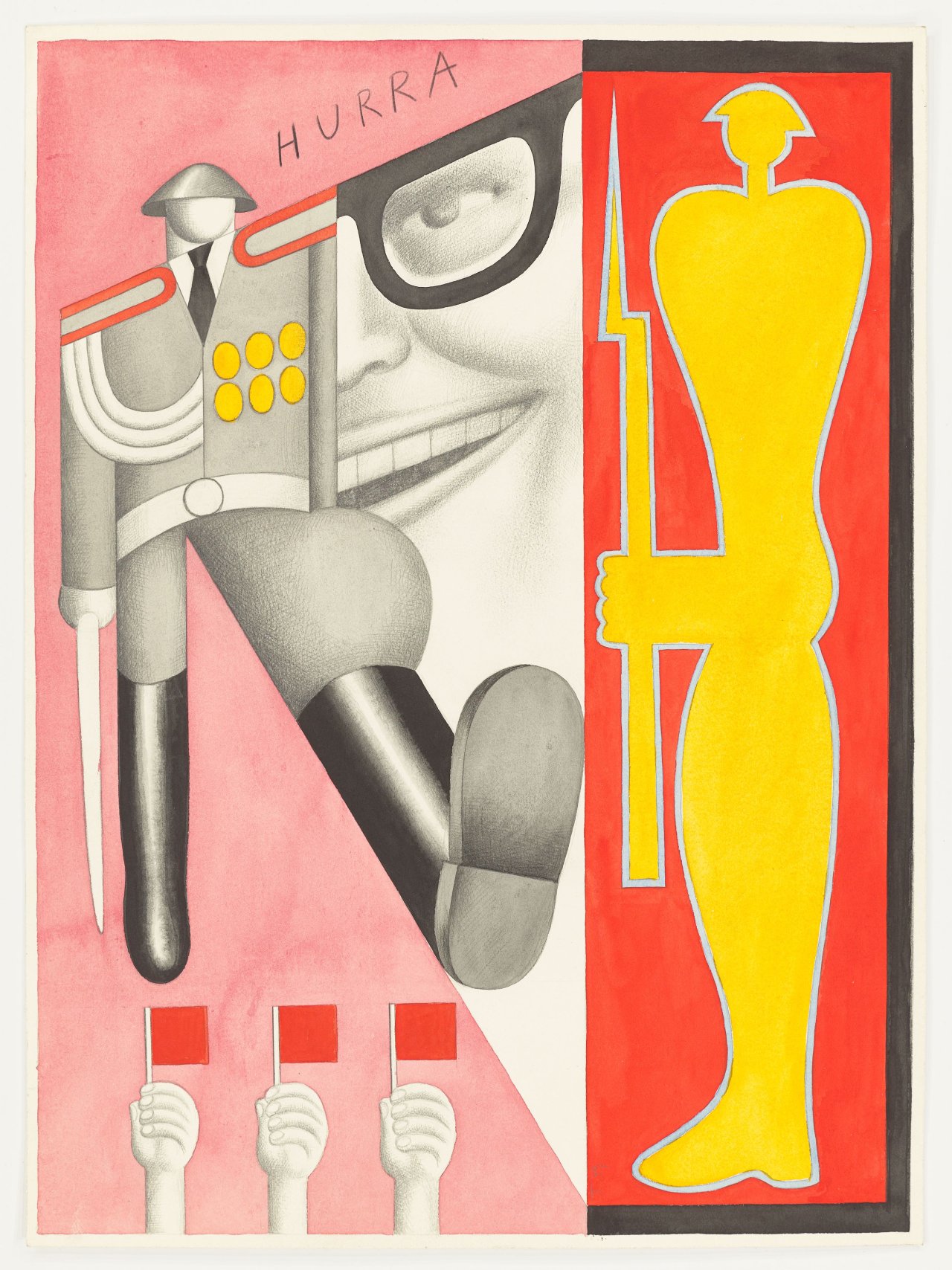 This picture shows the following artwork: Hans Ticha. Staatsempfang (HURRA). 1979.