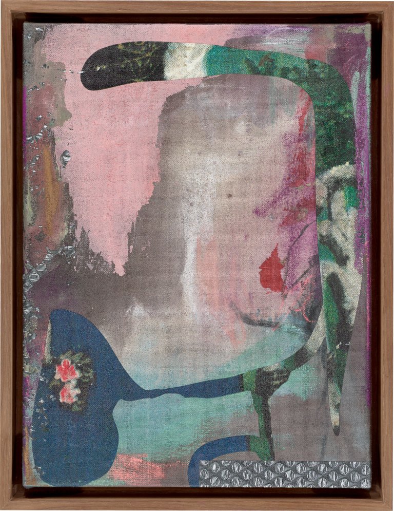 This picture shows the following artwork: Stefan Strumbel. ”Die Stelle an der etwas blieb”. 2025.