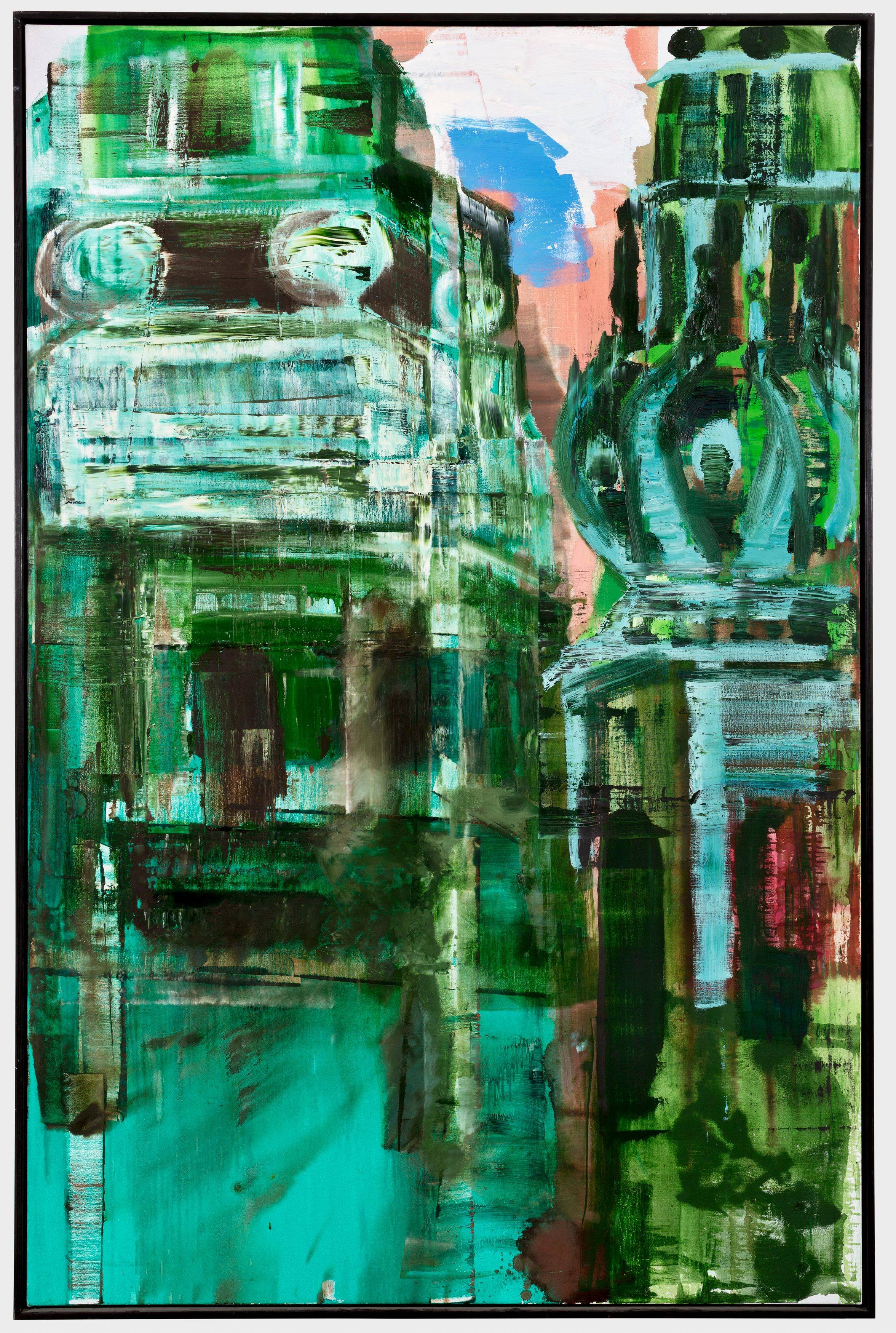 Auf diesem Bild ist das folgende Kunstwerk zu sehen: Rainer Fetting. „Turmfolge Copenhagen“. 1996.