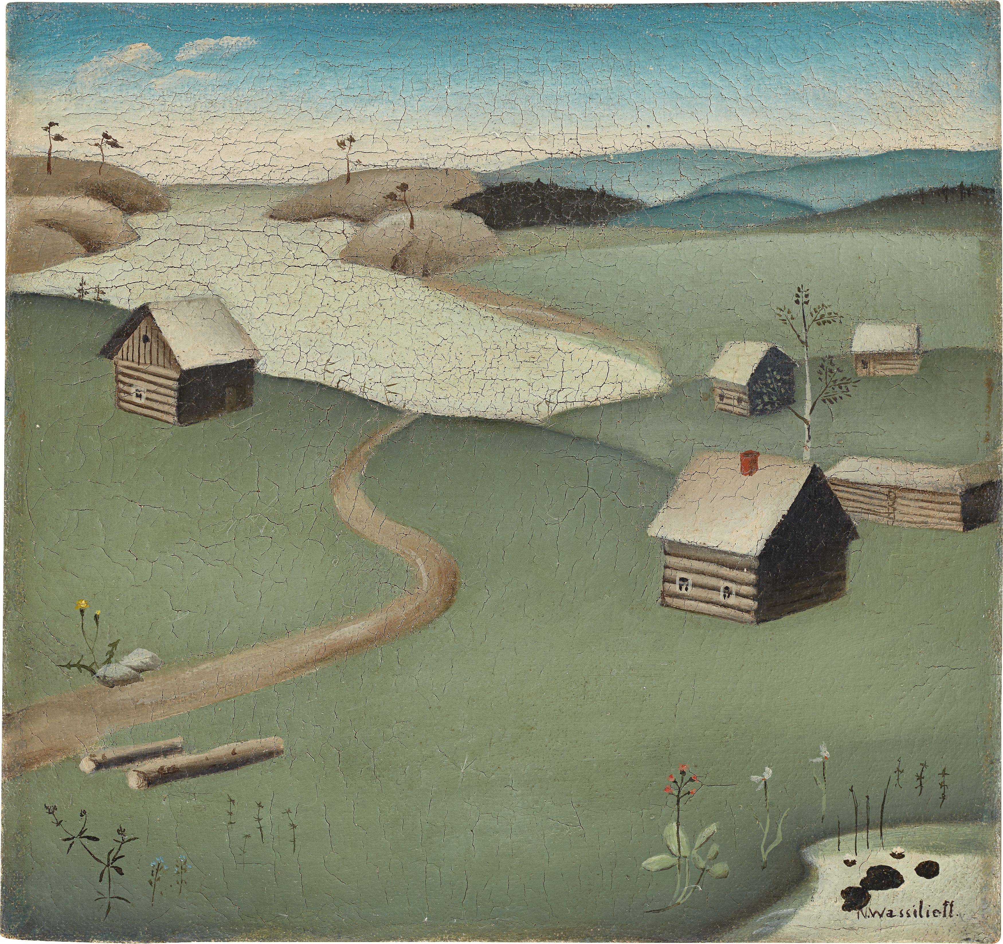 This picture shows the following artwork: Nicolai Wassilieff. Nordic landscape. 1927.