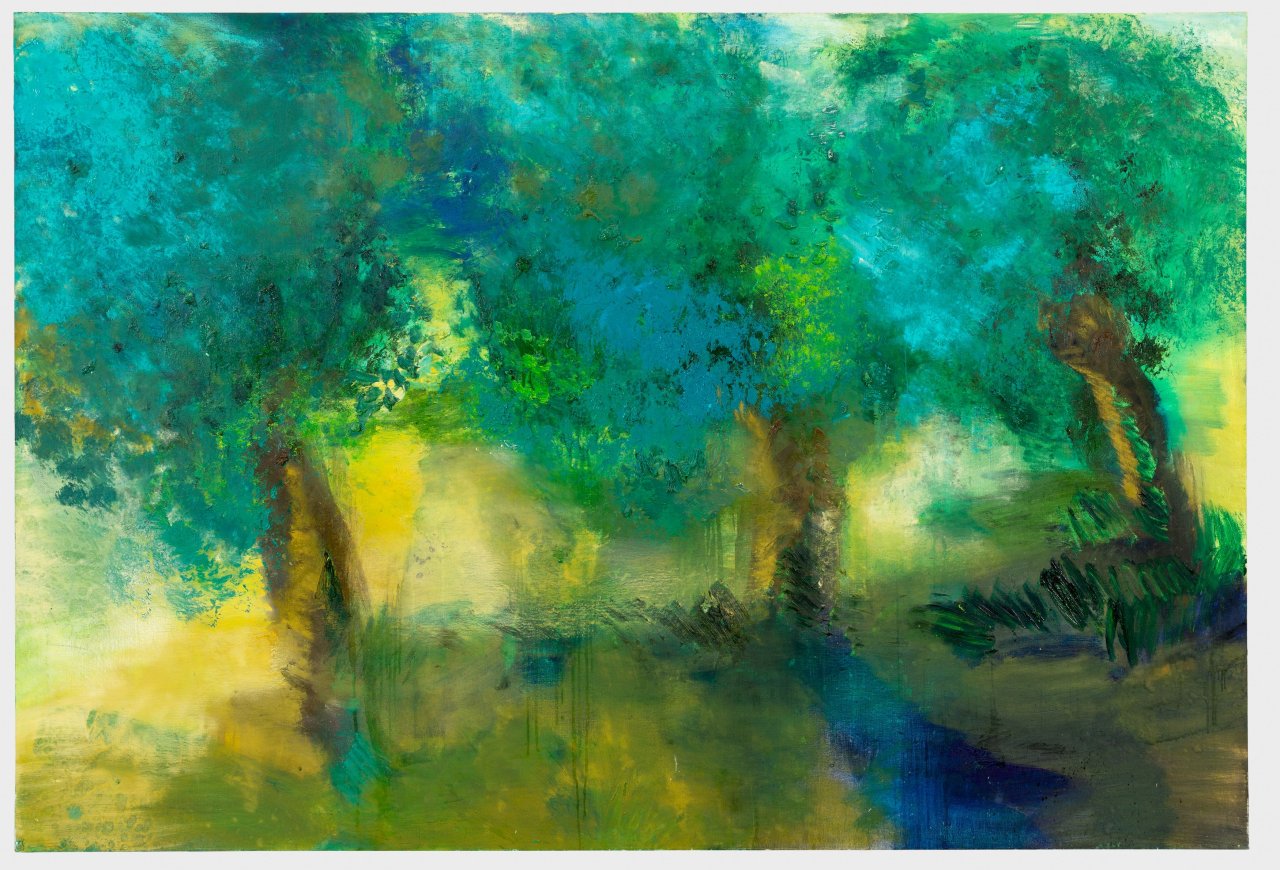 This picture shows the following artwork: Rainer Fetting. ”fries. Weiden”. 2000.