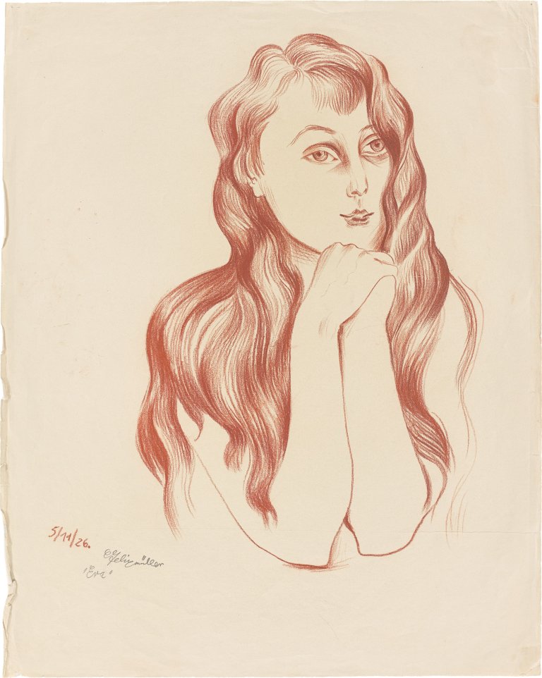 This picture shows the following artwork: Conrad Felixmüller. ”Eva”. 1926.