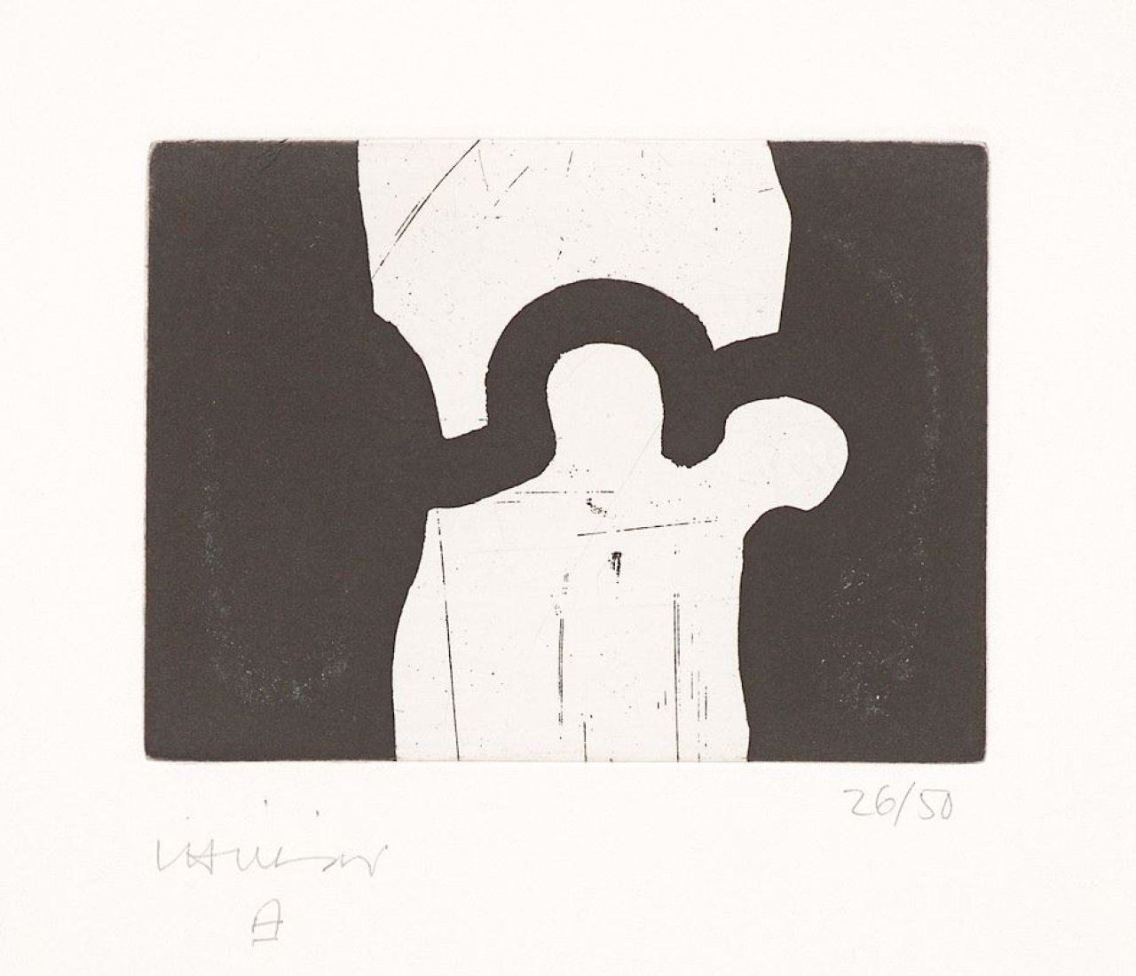 This picture shows the following artwork: Eduardo Chillida. ”Ikur”. 1988.