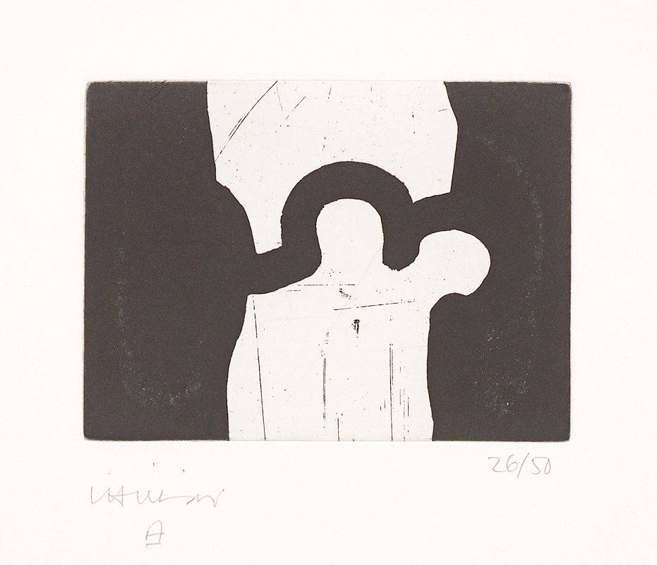 This picture shows the following artwork: Eduardo Chillida. ”Ikur”. 1988.
