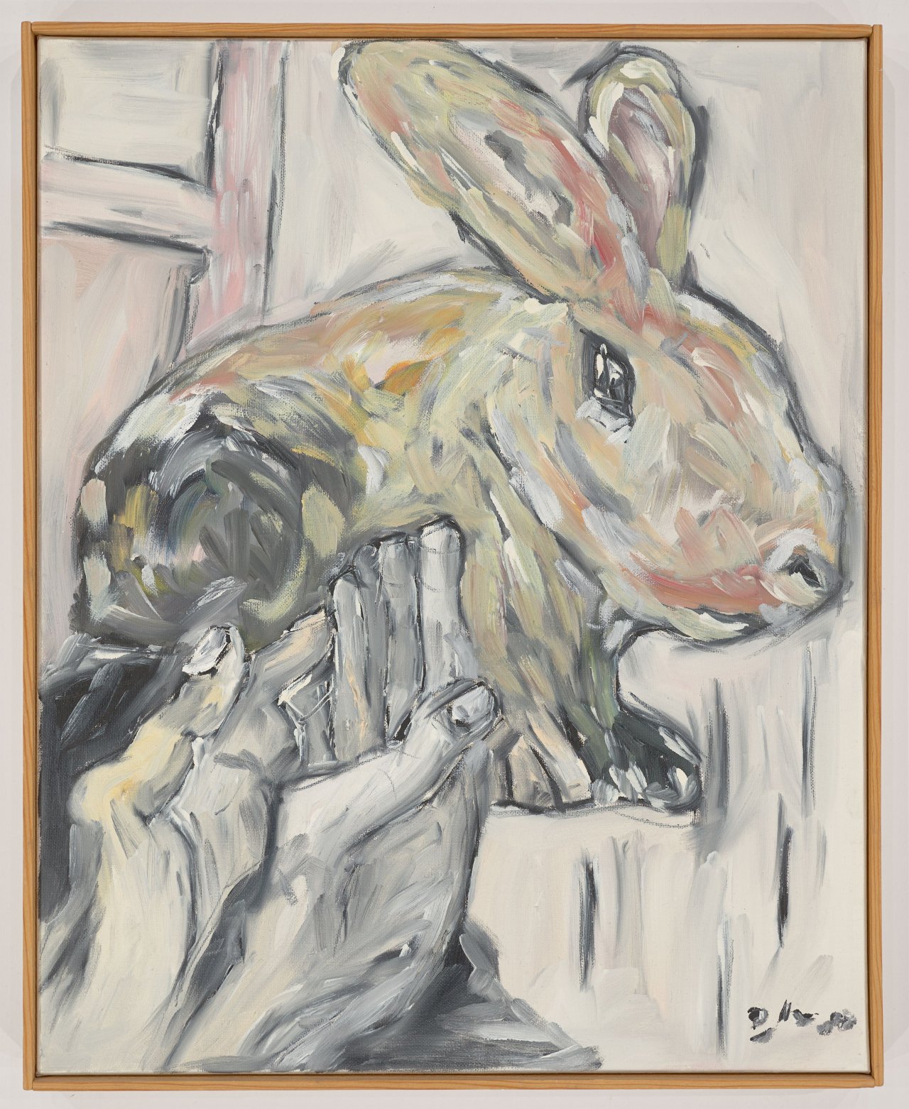 This picture shows the following artwork: Werner Büttner. ”Kanickelbock Edmont”. 1980.