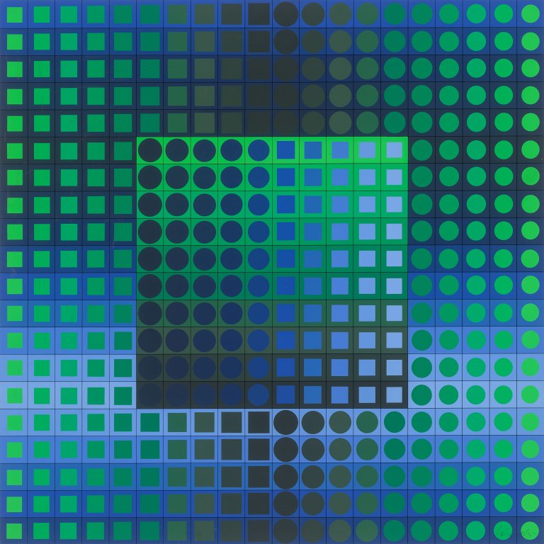Auf diesem Bild ist das folgende Kunstwerk zu sehen: „Zett kz“. 1968.