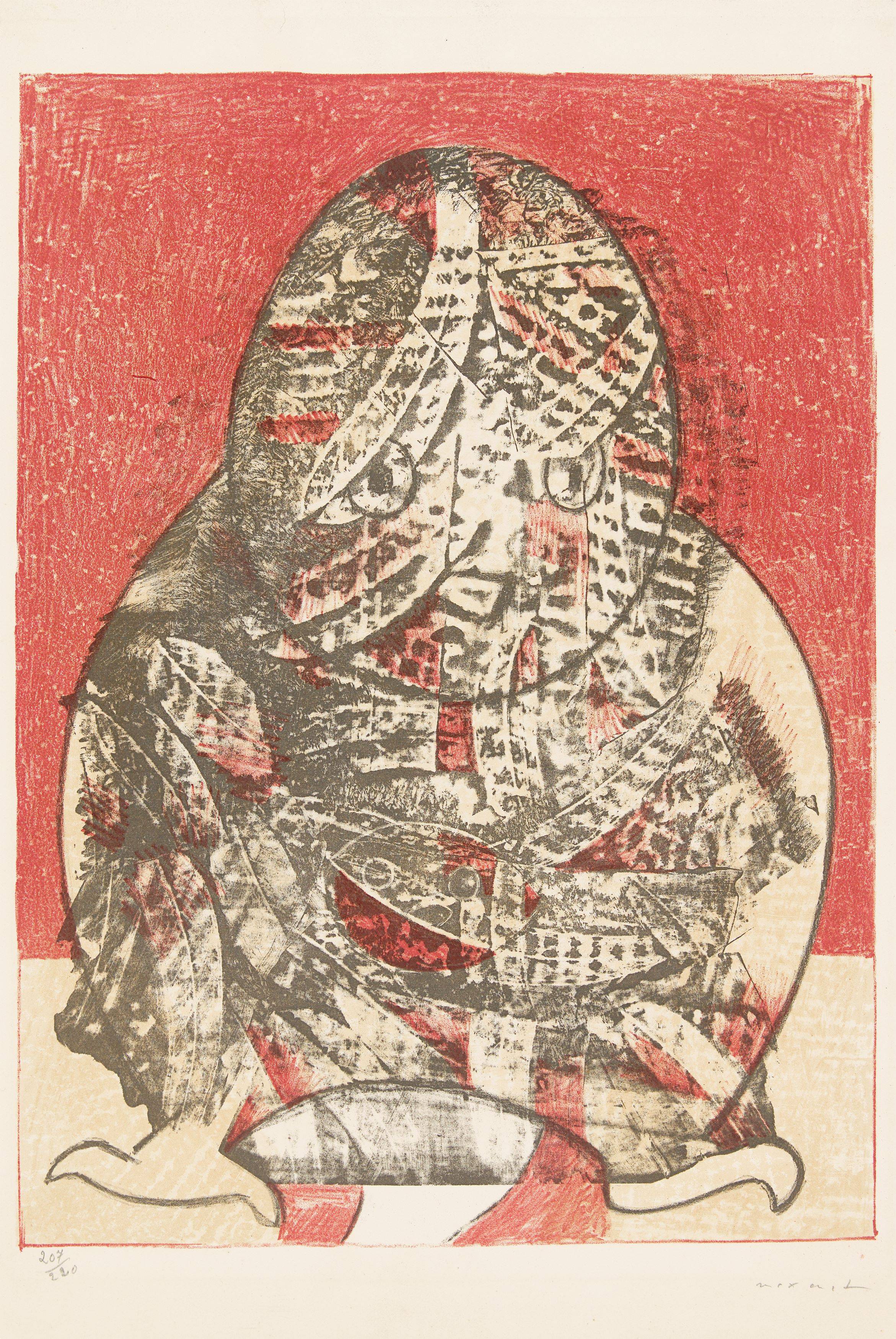 This picture shows the following artwork: Max Ernst. ”Hibou”. 1955.