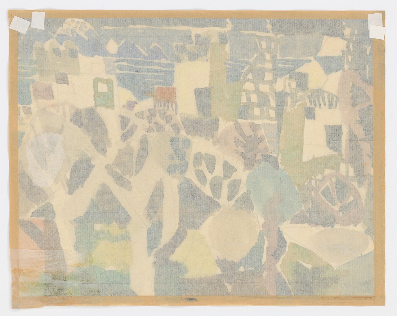 Auf diesem Bild ist das folgende Kunstwerk zu sehen: Eduard Bargheer. Sant Angelo d'Ischia. 1957.