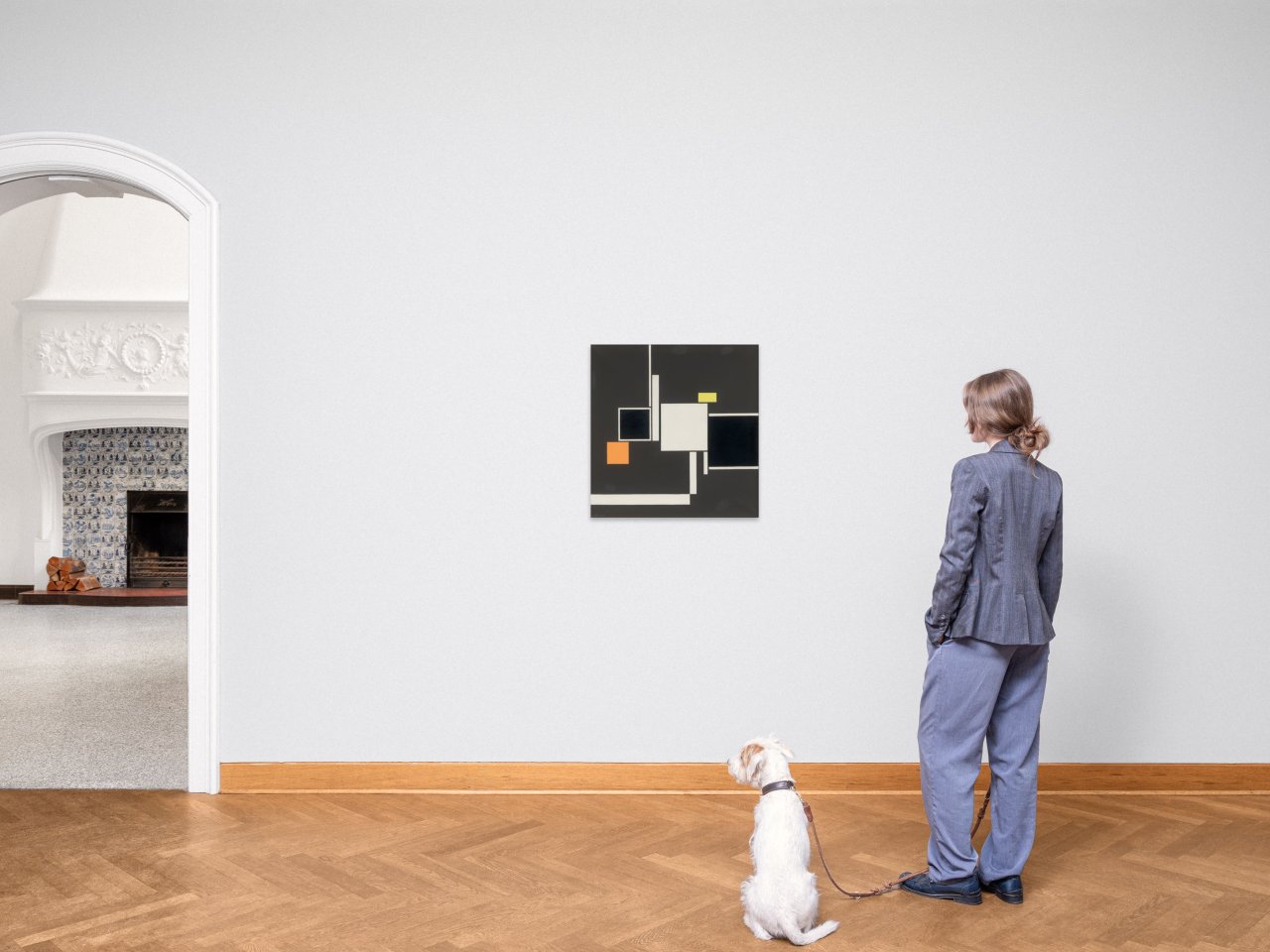 Auf diesem Bild ist das folgende Kunstwerk zu sehen: Walter Dexel. „Quadrate 25“. 1925/65.