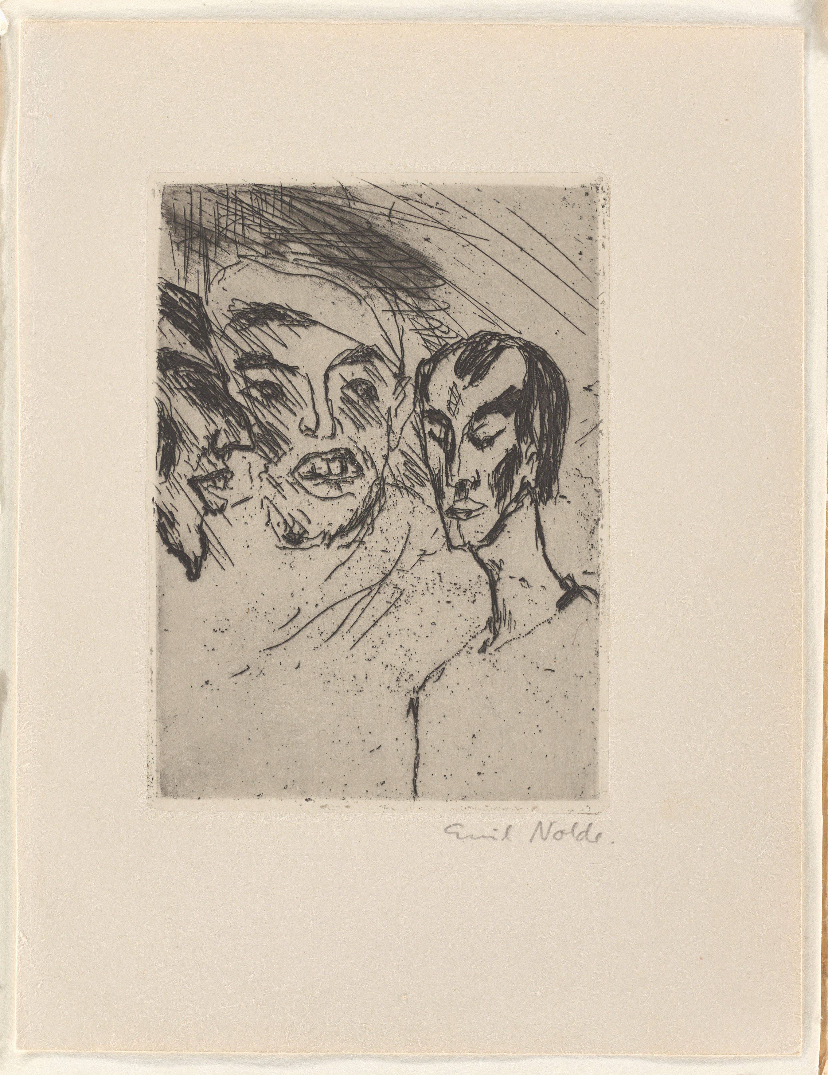 This picture shows the following artwork: Emil Nolde. ”Joseph und seine Brüder I”. 1910.