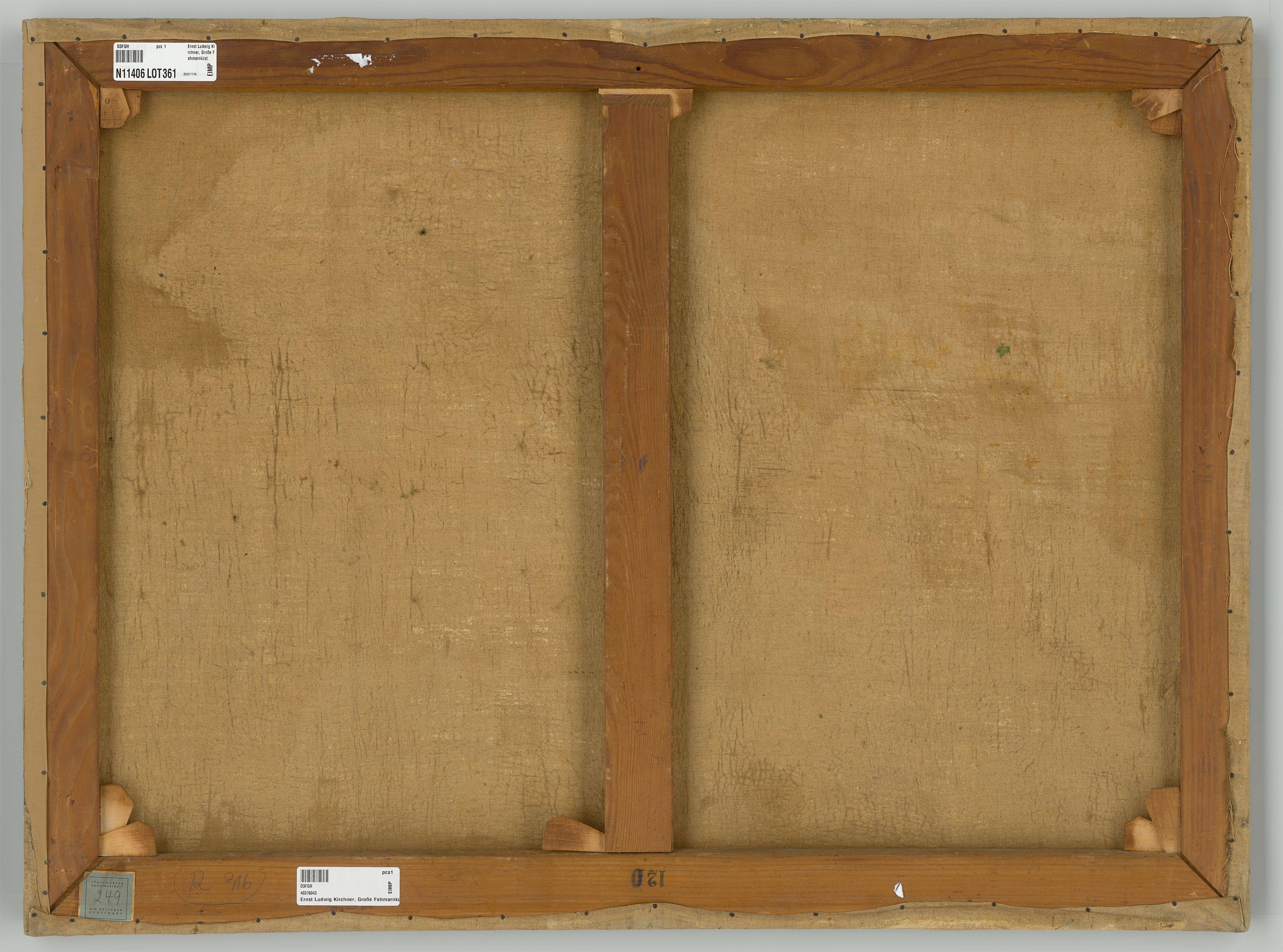 This picture shows the following artwork: Ernst Ludwig Kirchner. ”Große Fehmarnküste”. 1913.