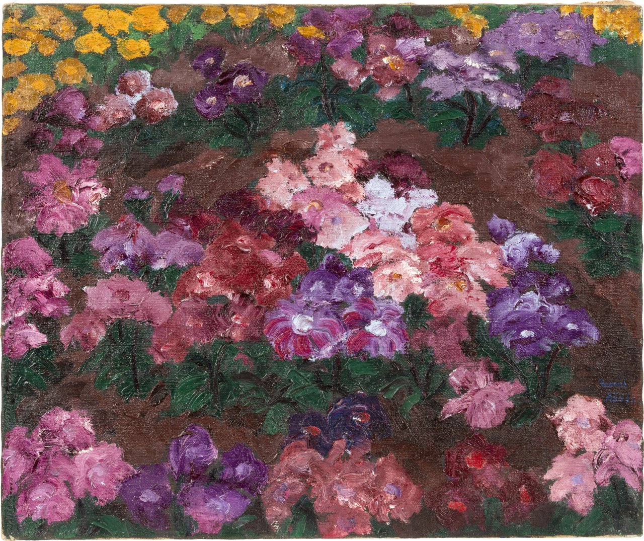 Auf diesem Bild ist das folgende Kunstwerk zu sehen: Emil Nolde. „Astern“. 1919.