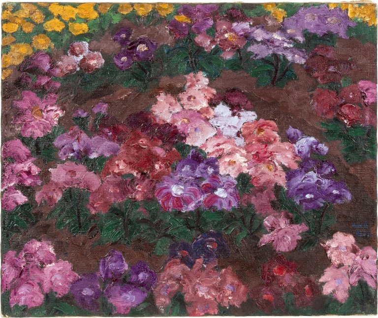 Auf diesem Bild ist das folgende Kunstwerk zu sehen: Emil Nolde. „Astern“. 1919.