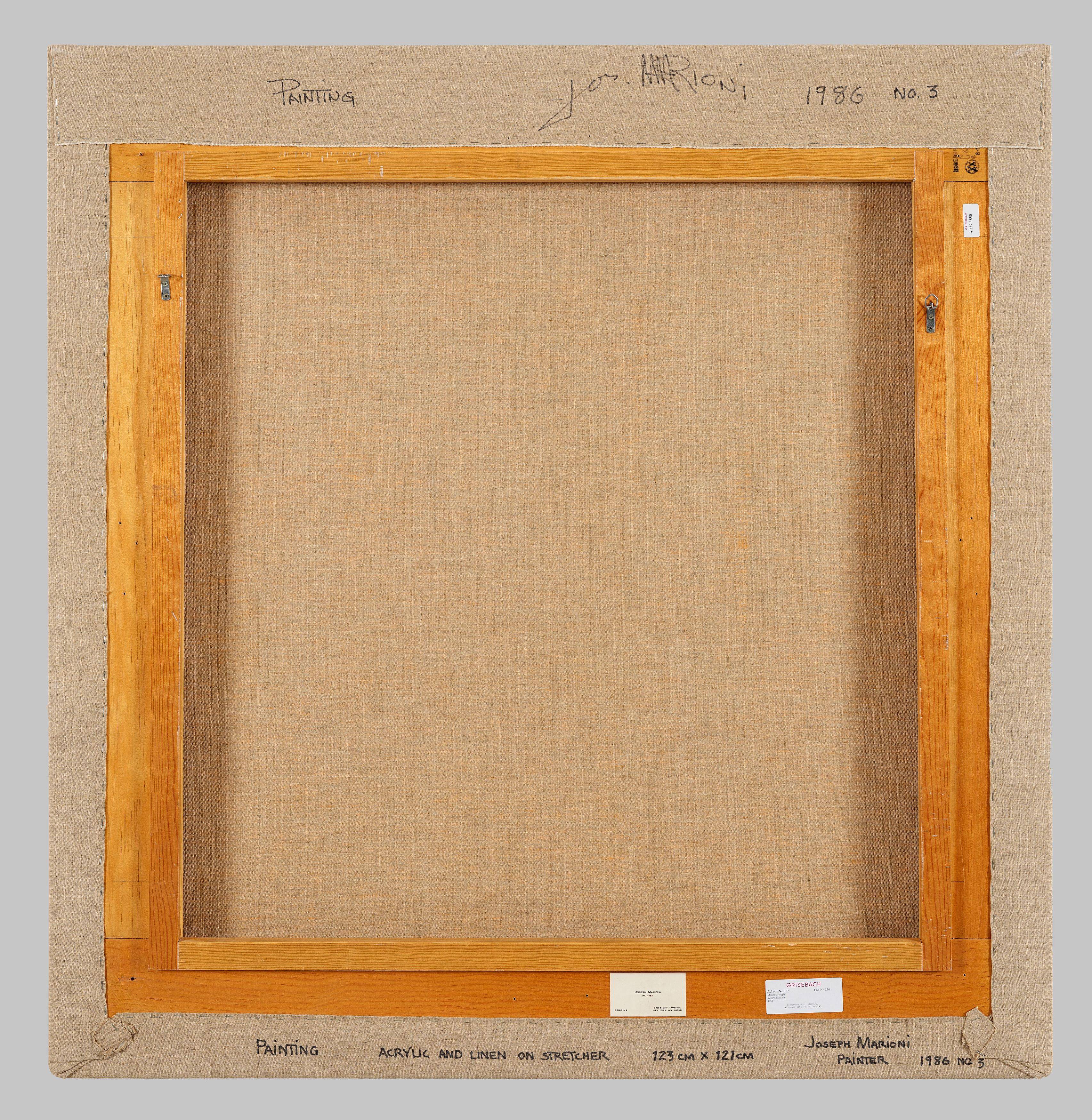 This picture shows the following artwork: Joseph Marioni. Yellow Painting (No. 3). 1986.