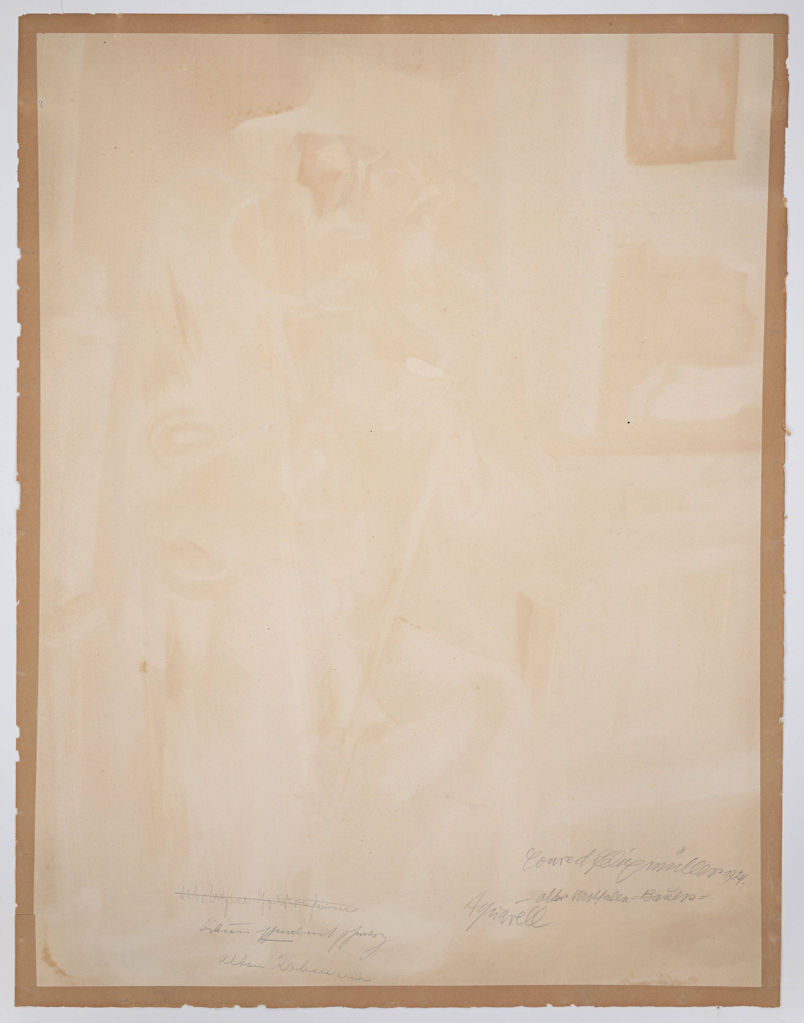 Auf diesem Bild ist das folgende Kunstwerk zu sehen: Conrad Felixmüller. „Alter Westfalen-Bauer“. 1924.