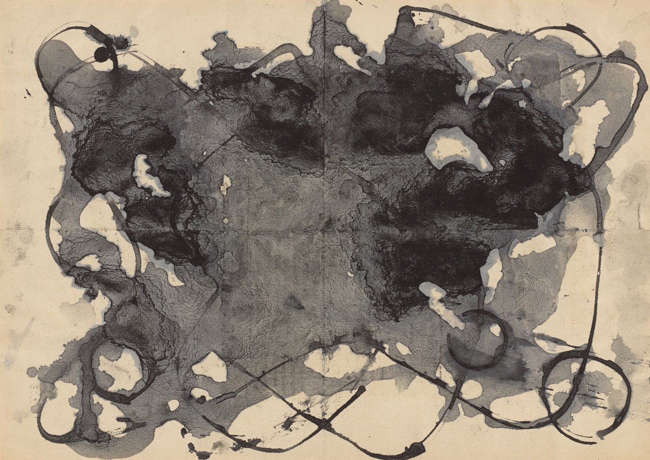 This picture shows the following artwork: Hermann Glöckner. ”Form und Füllung”. 1958.