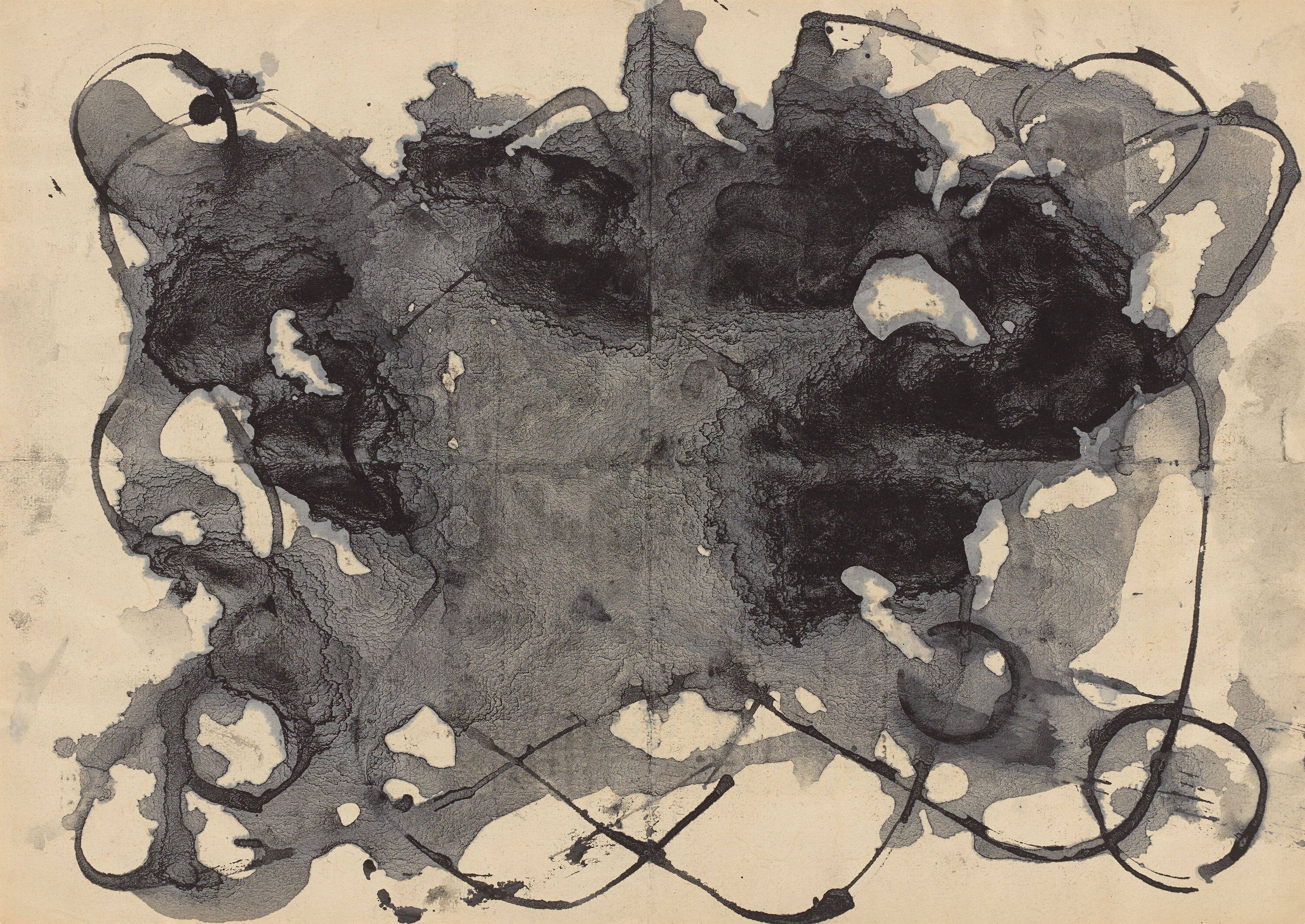 This picture shows the following artwork: Hermann Glöckner. ”Form und Füllung”. 1958.