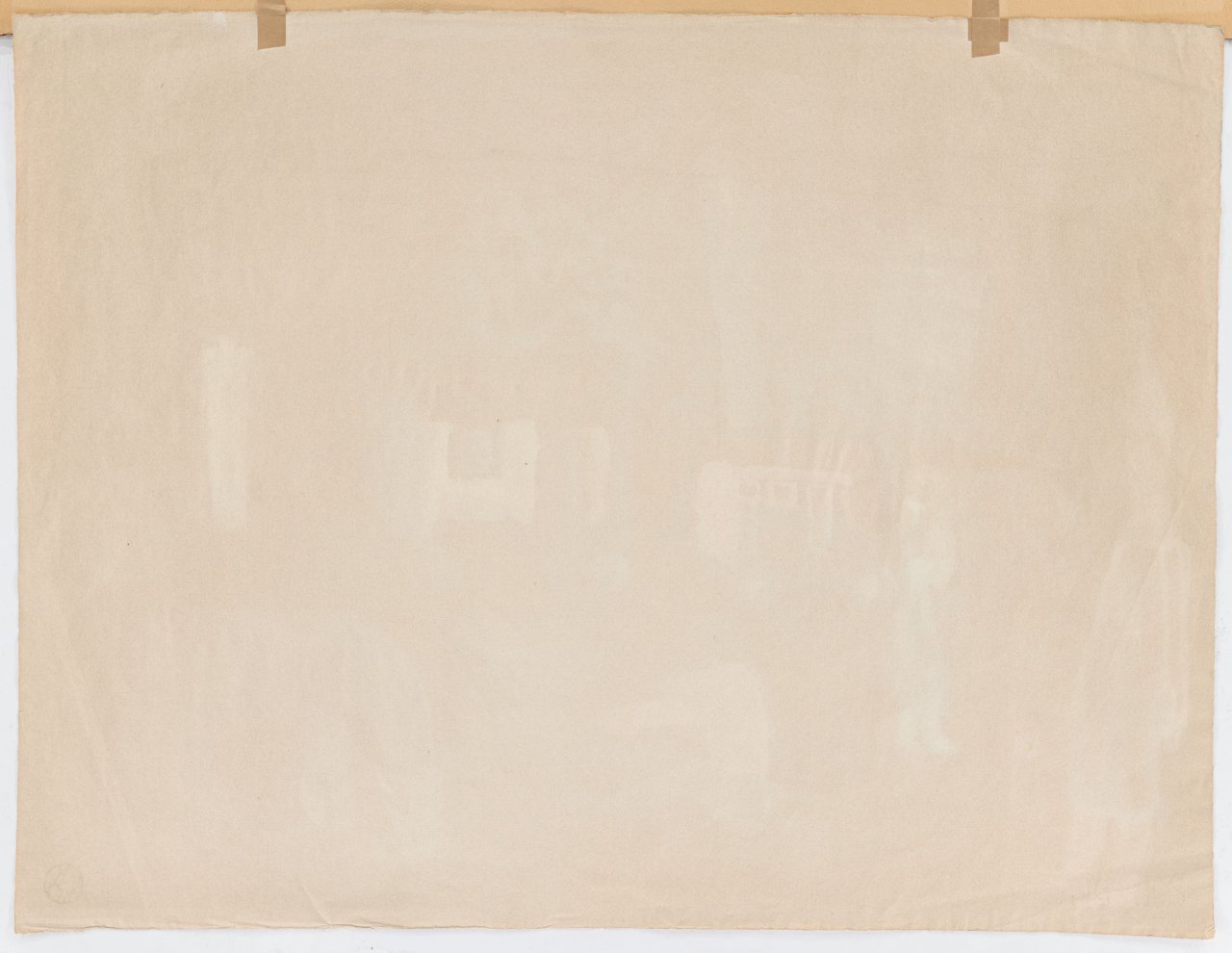 This picture shows the following artwork: Werner Gilles. Scene with circus caravan.