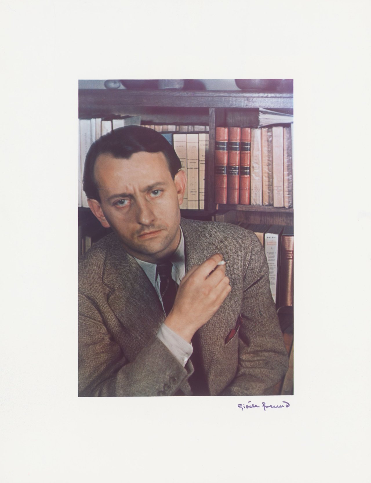 This picture shows the following artwork: Gisèle Freund. André Malraux. 1939.