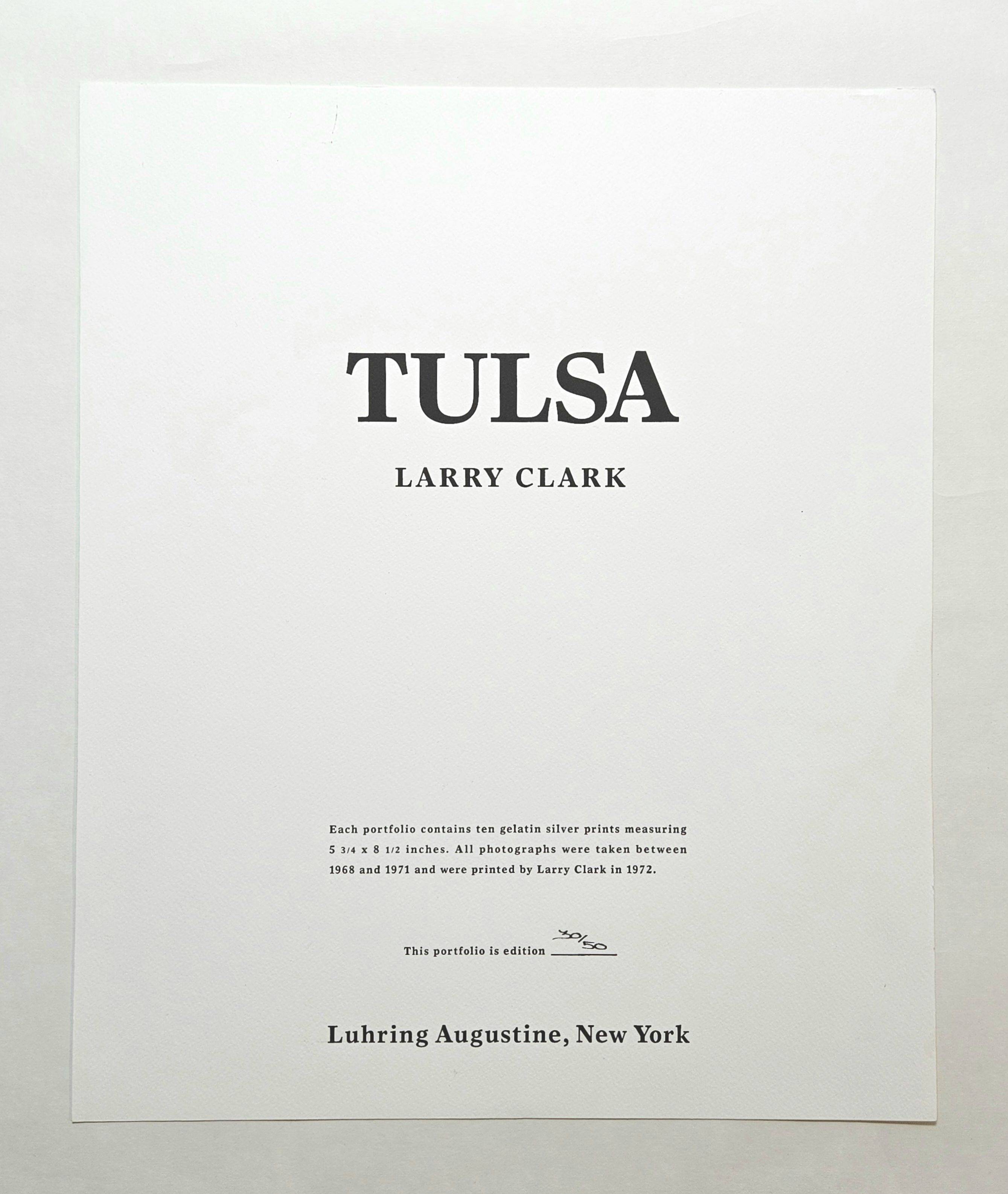 This picture shows the following artwork: Larry Clark. ”Tulsa”, 1968–1971.