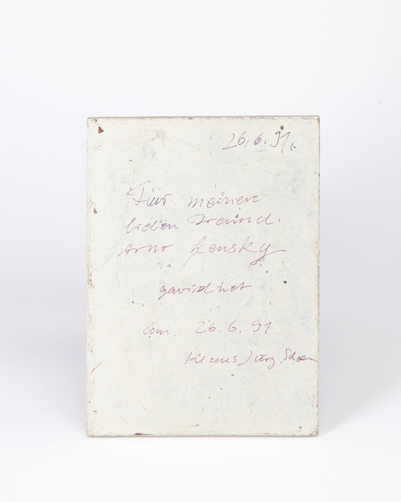 Auf diesem Bild ist das folgende Kunstwerk zu sehen: Klaus Jürgen Schoen. Ohne Titel. 1991.