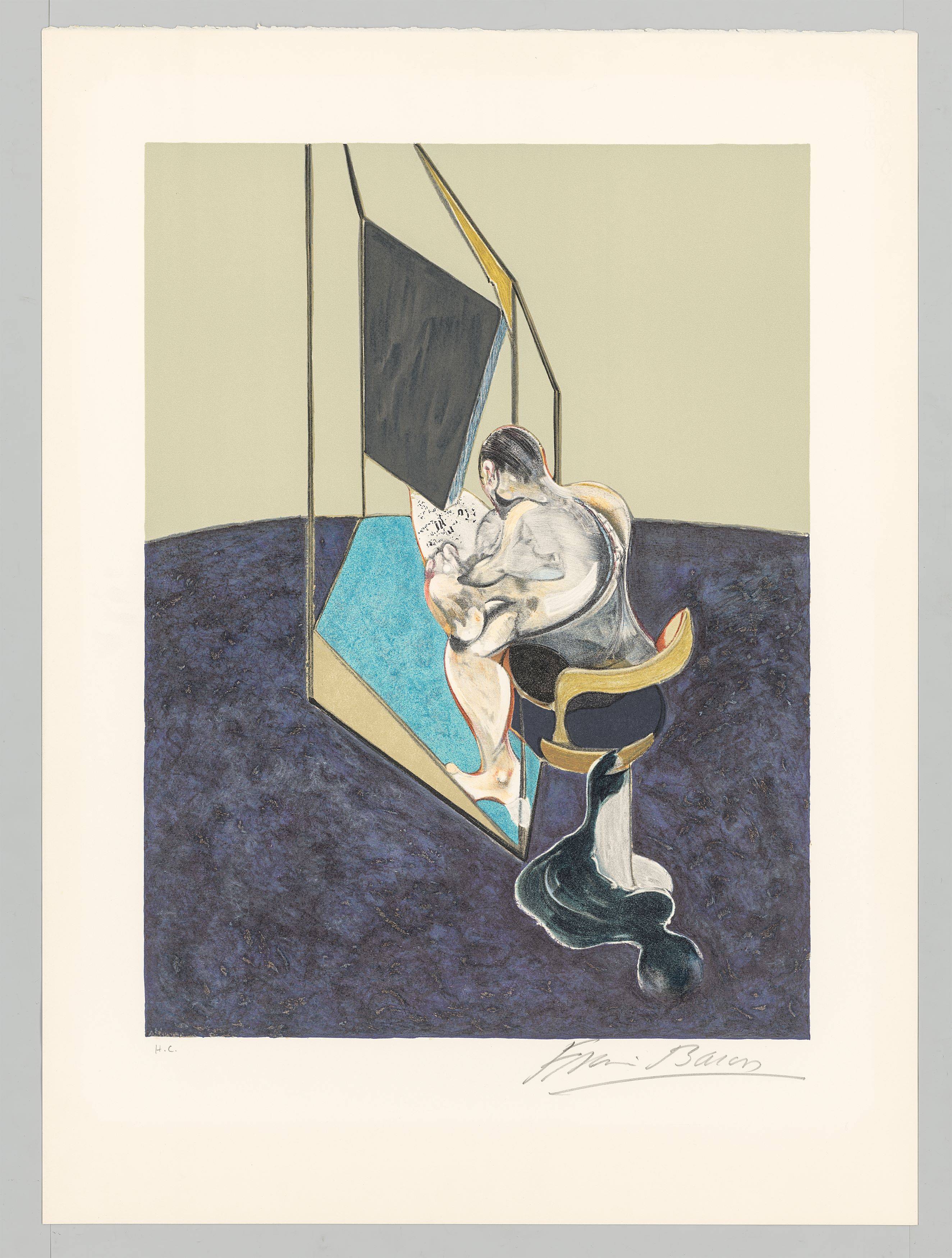 Auf diesem Bild ist das folgende Kunstwerk zu sehen: Francis Bacon. „Three studies of the male back“. 1987.