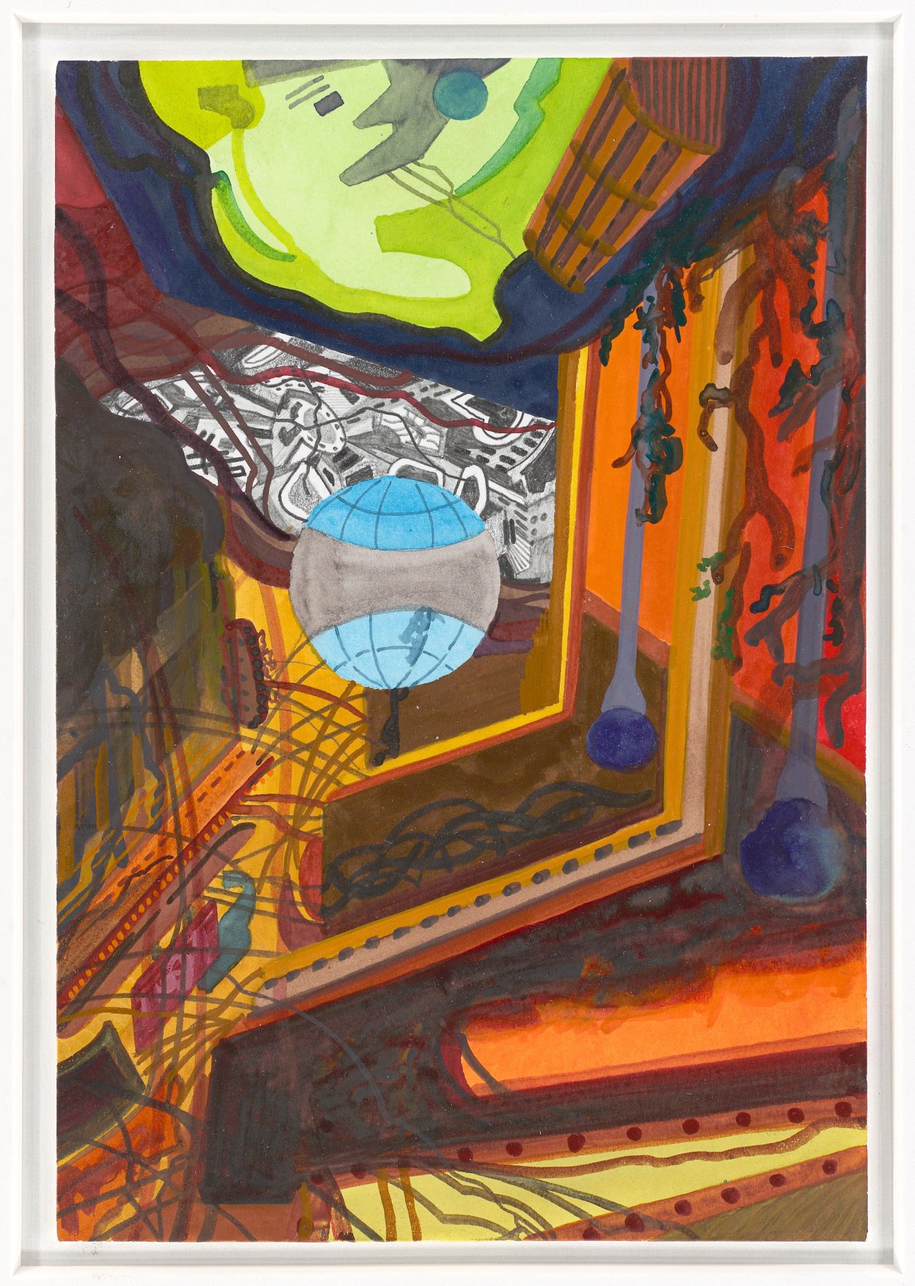 Auf diesem Bild ist das folgende Kunstwerk zu sehen: Franz Ackermann. Ohne Titel.