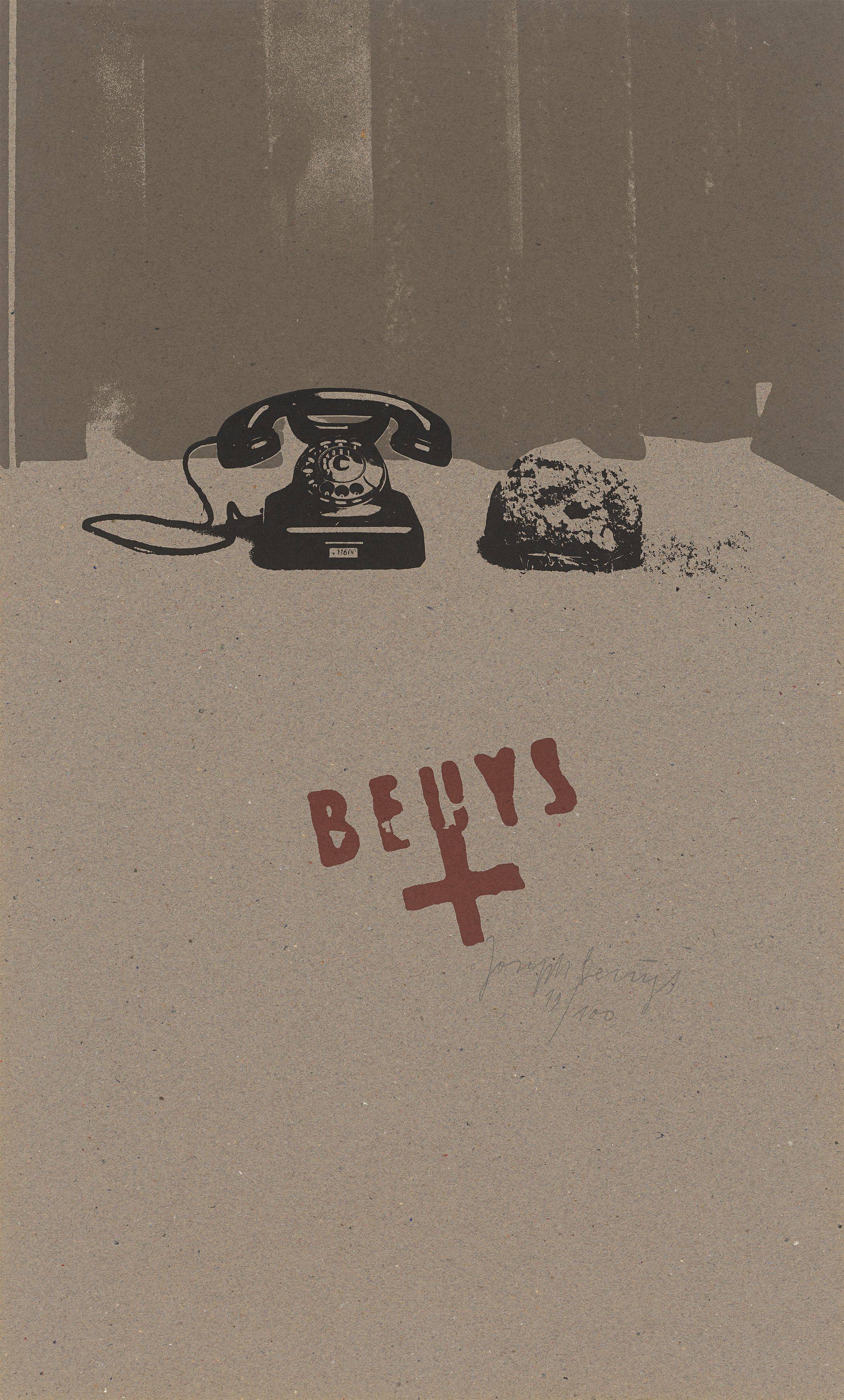 This picture shows the following artwork: Joseph Beuys. ”Erdtelephon”. 1978.
