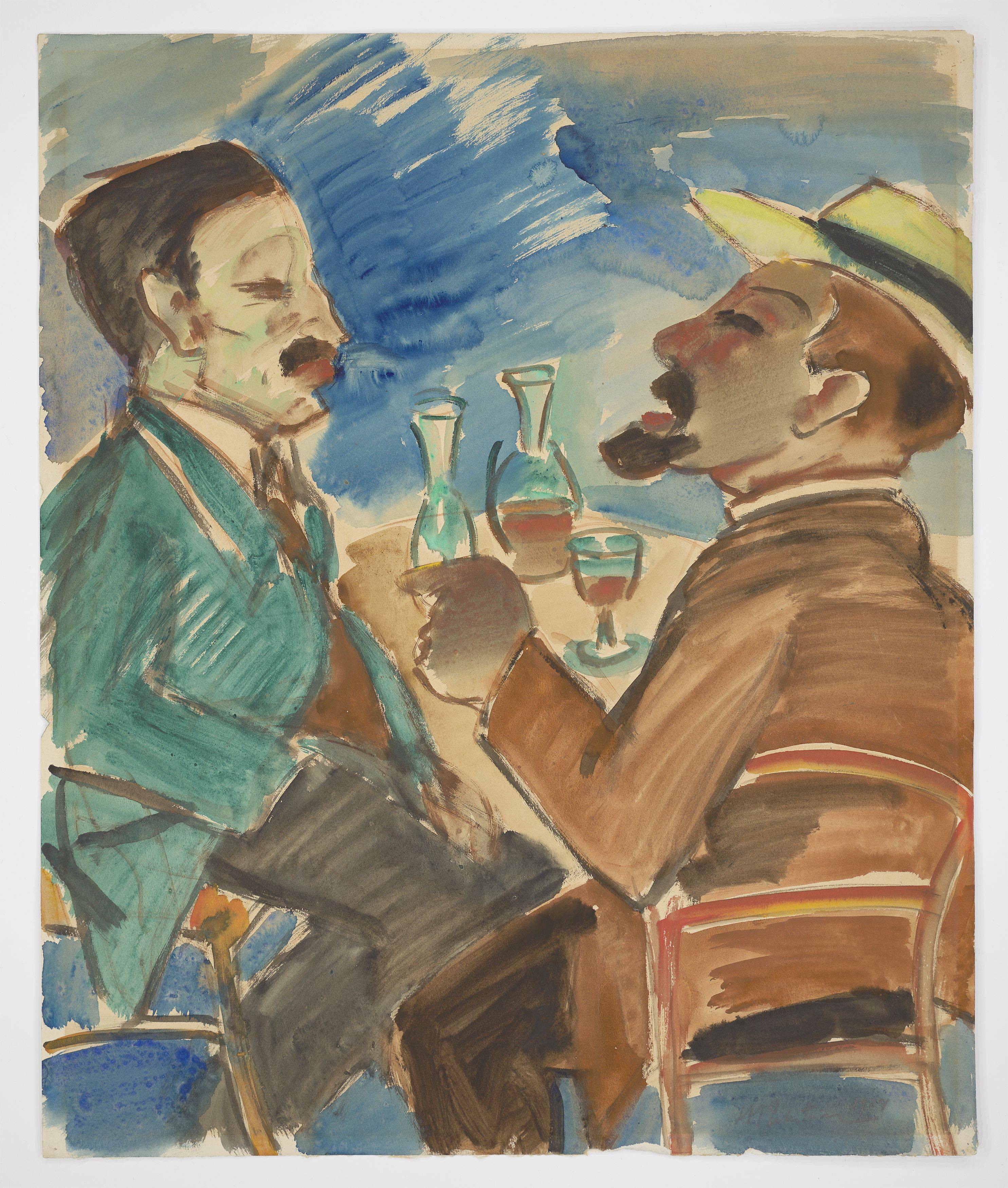 This picture shows the following artwork: Max Pechstein. Drinker. 1924.
