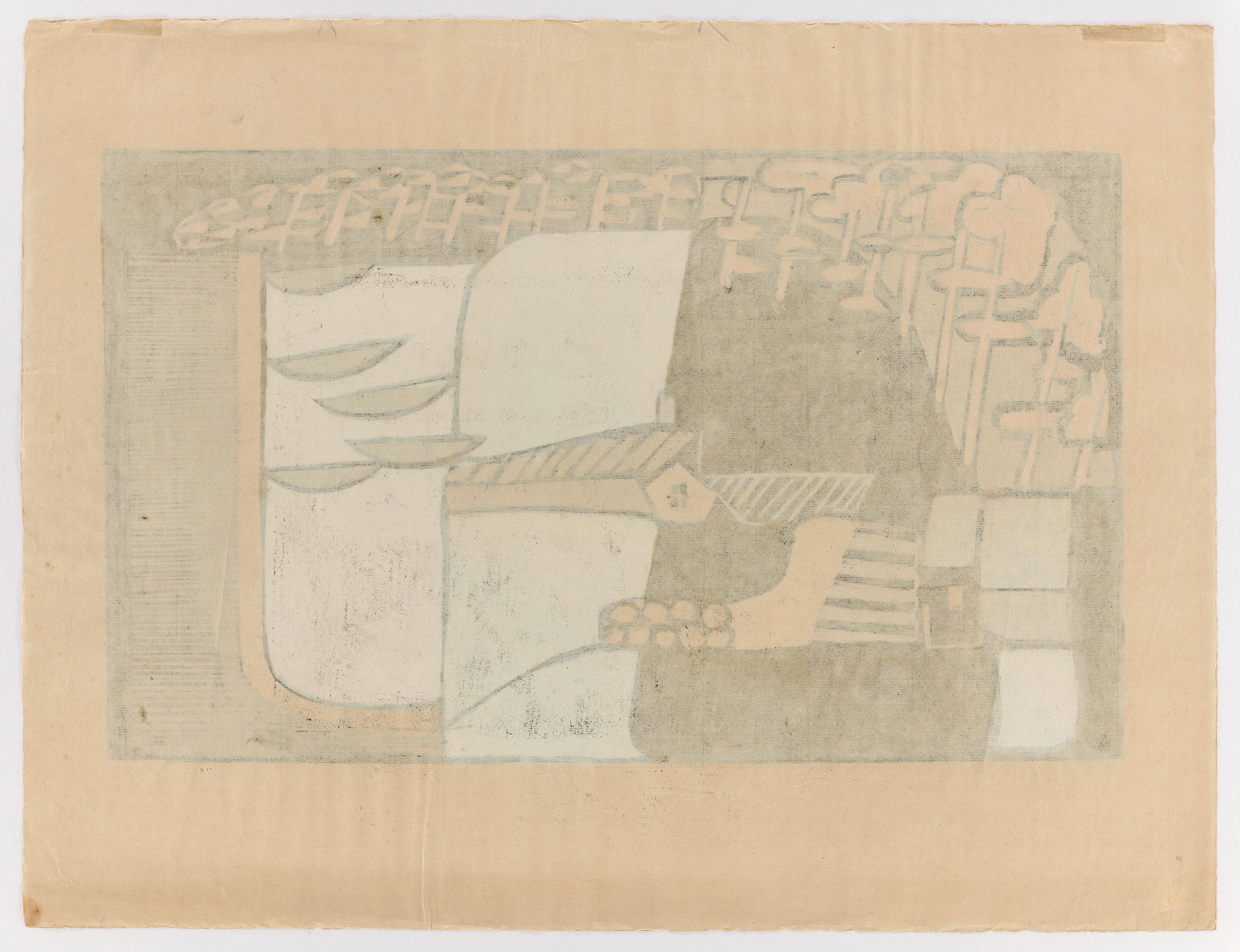 Auf diesem Bild ist das folgende Kunstwerk zu sehen: Ewald Mataré. „Landschaft aus Lettland 1“. 1927.
