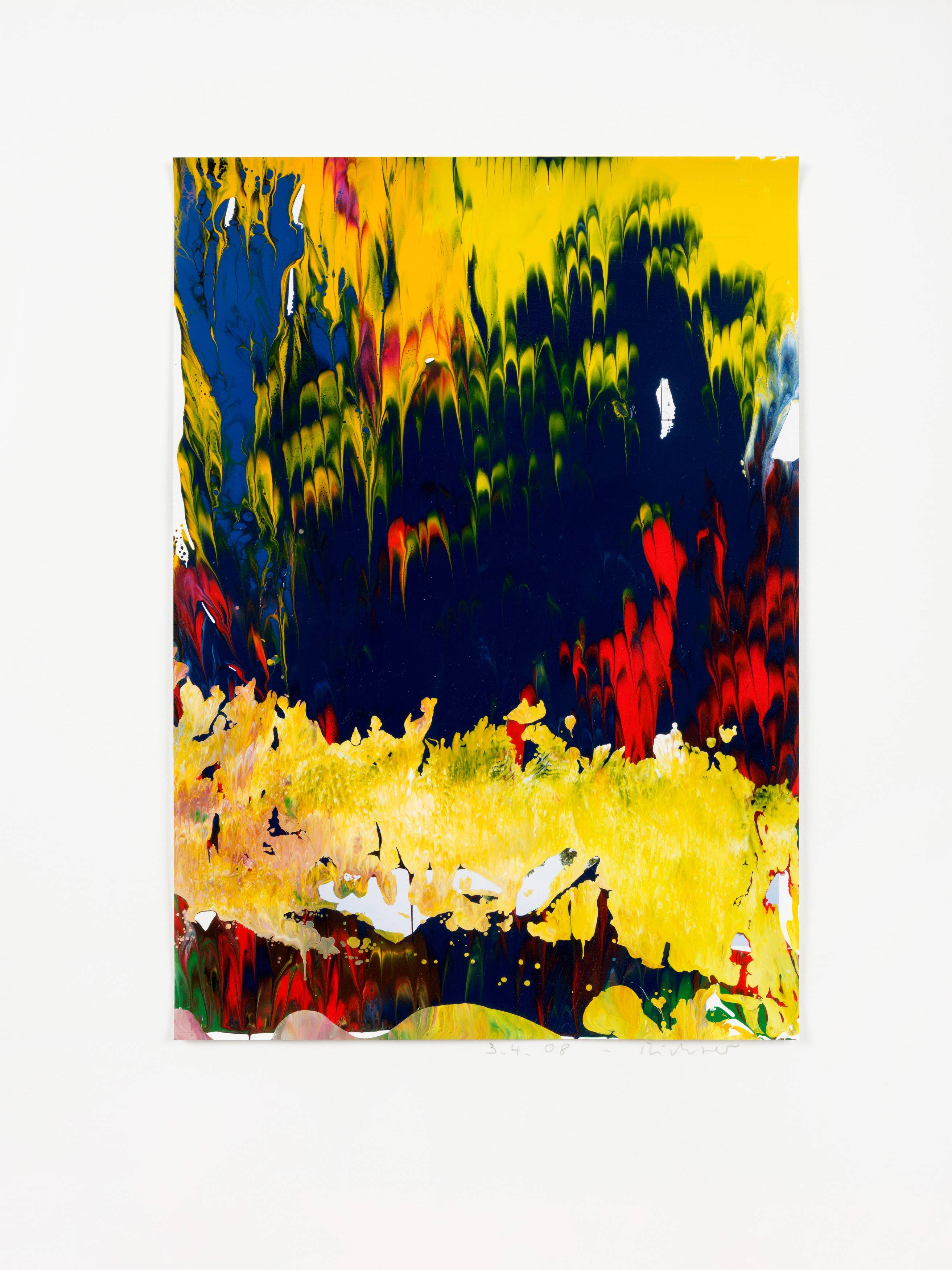 This picture shows the following artwork: Gerhard Richter. ”3.4.08”. 2008.