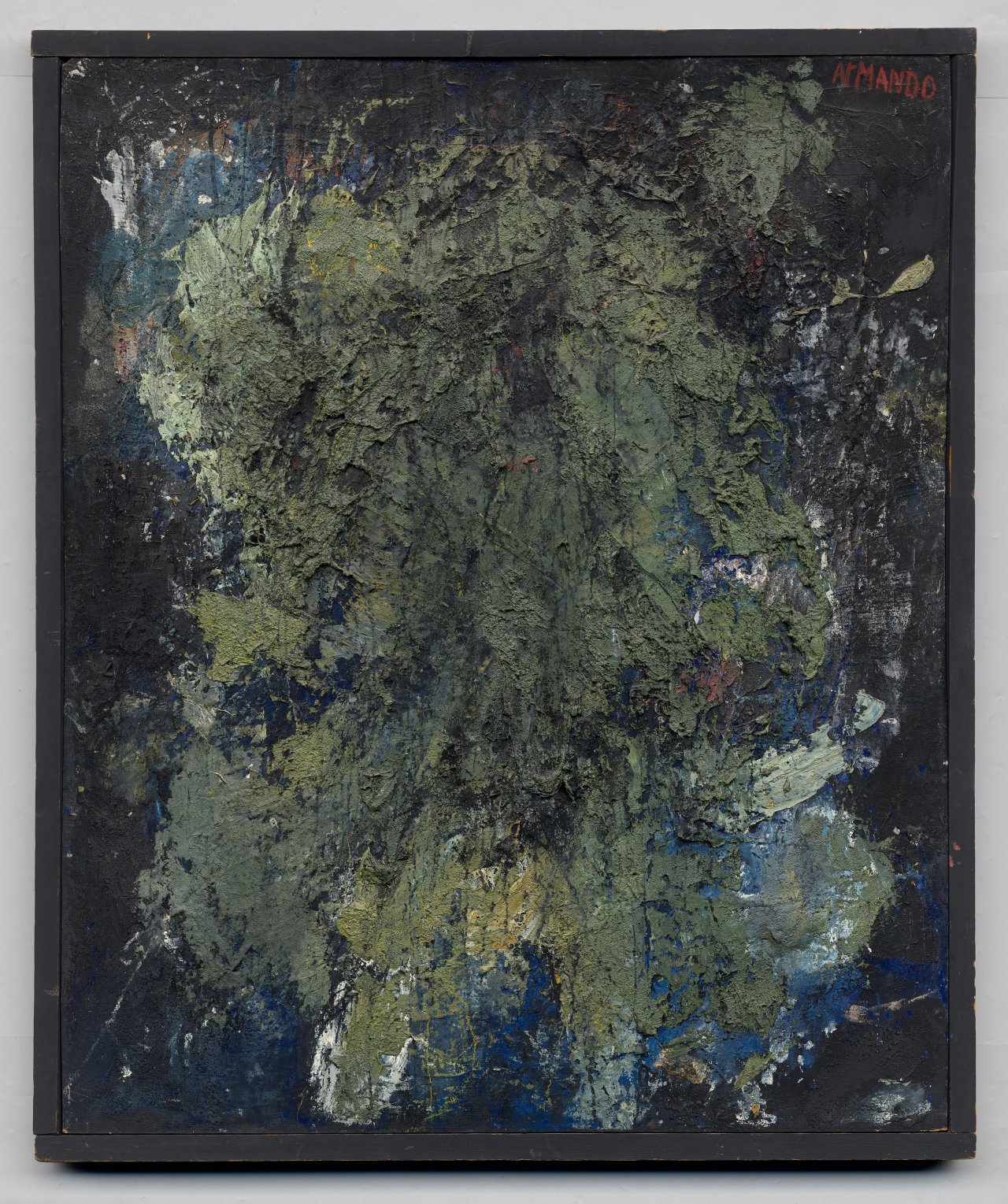 Auf diesem Bild ist das folgende Kunstwerk zu sehen:  Armando . Peinture criminelle. 1957.