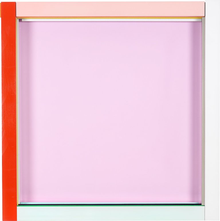 This picture shows the following artwork: Imi Knoebel. Permanentmagenta. 1993.